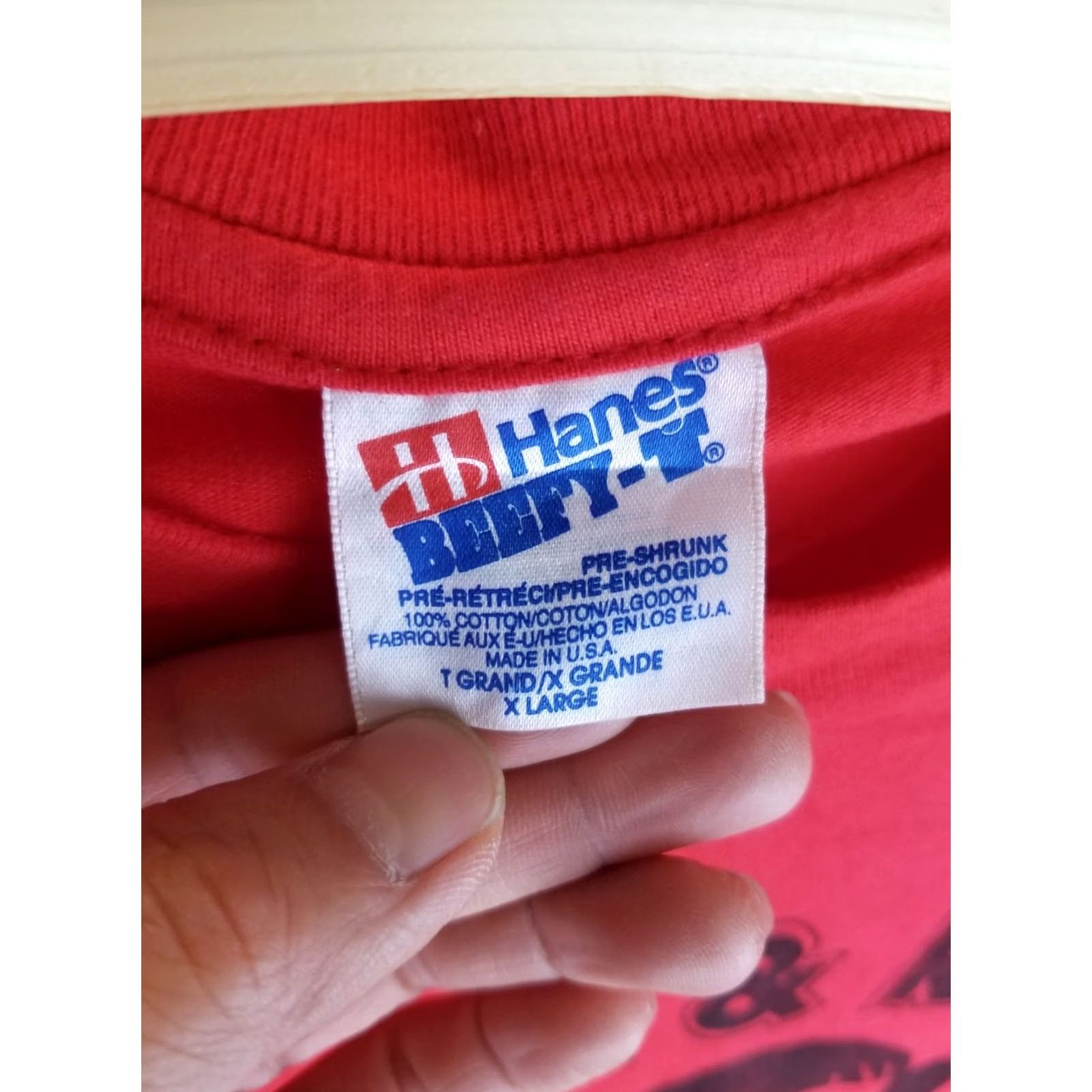 Hanes VINTAGE 90' ROCK & ROLL KRLX 88.1 FM RED SINGLE STITCH HANES T-SHIRT XLARGE Mens XS? Size US XL / EU 56 / 4 - 5 Thumbnail
