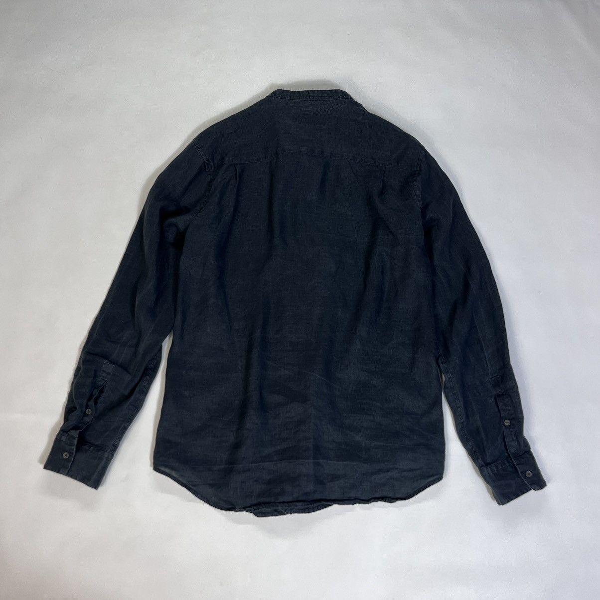 Cos Cos Regular True Hemp Black Navy Button Shirt Size US M / EU 48-50 / 2 - 10 Thumbnail