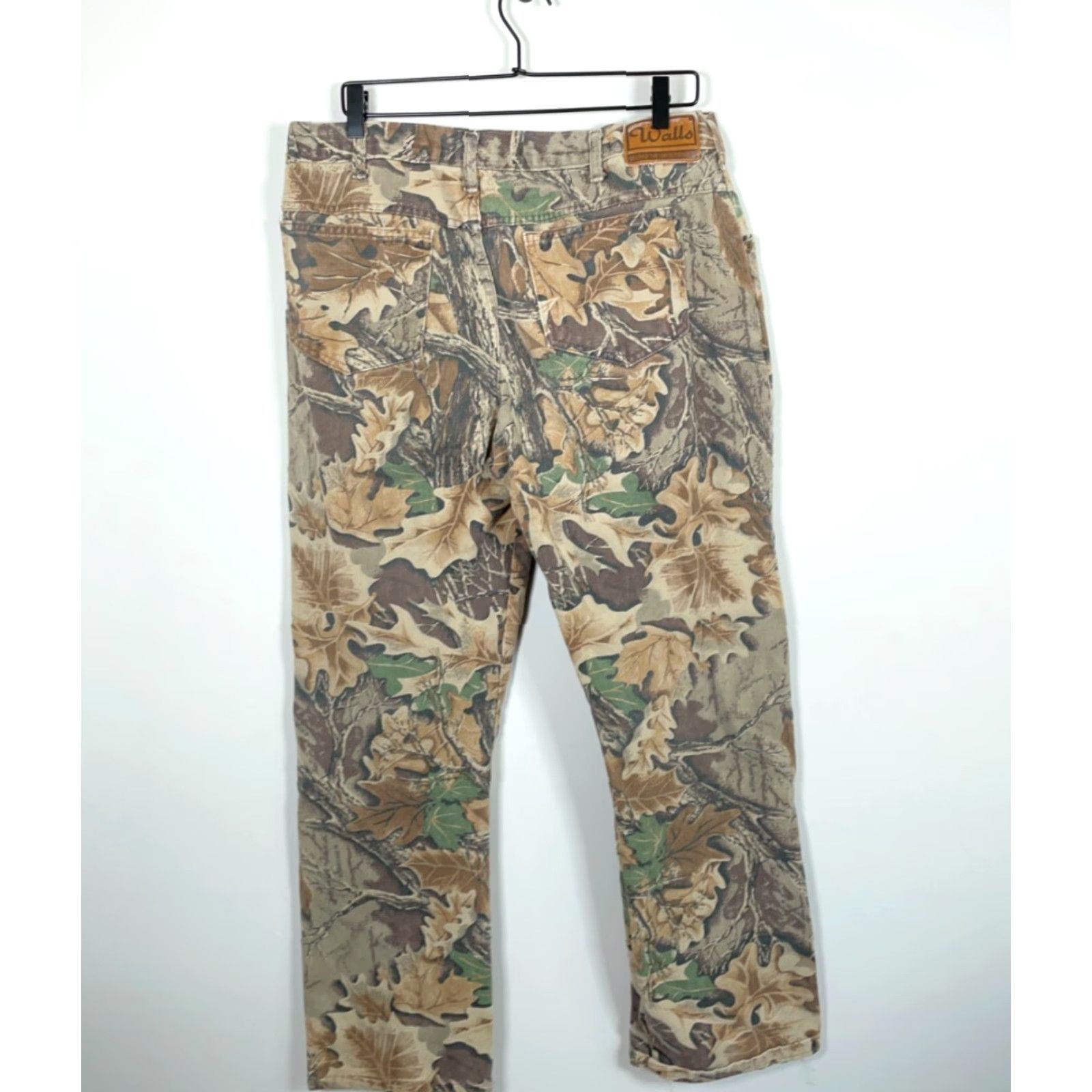 Walls VINTAGE Walls Camouflage Jeans Men's 36 x 31 Regular Straight 5-Pocket Denim Green USA Made Size US 36 / EU 52 - 2 Thumbnail