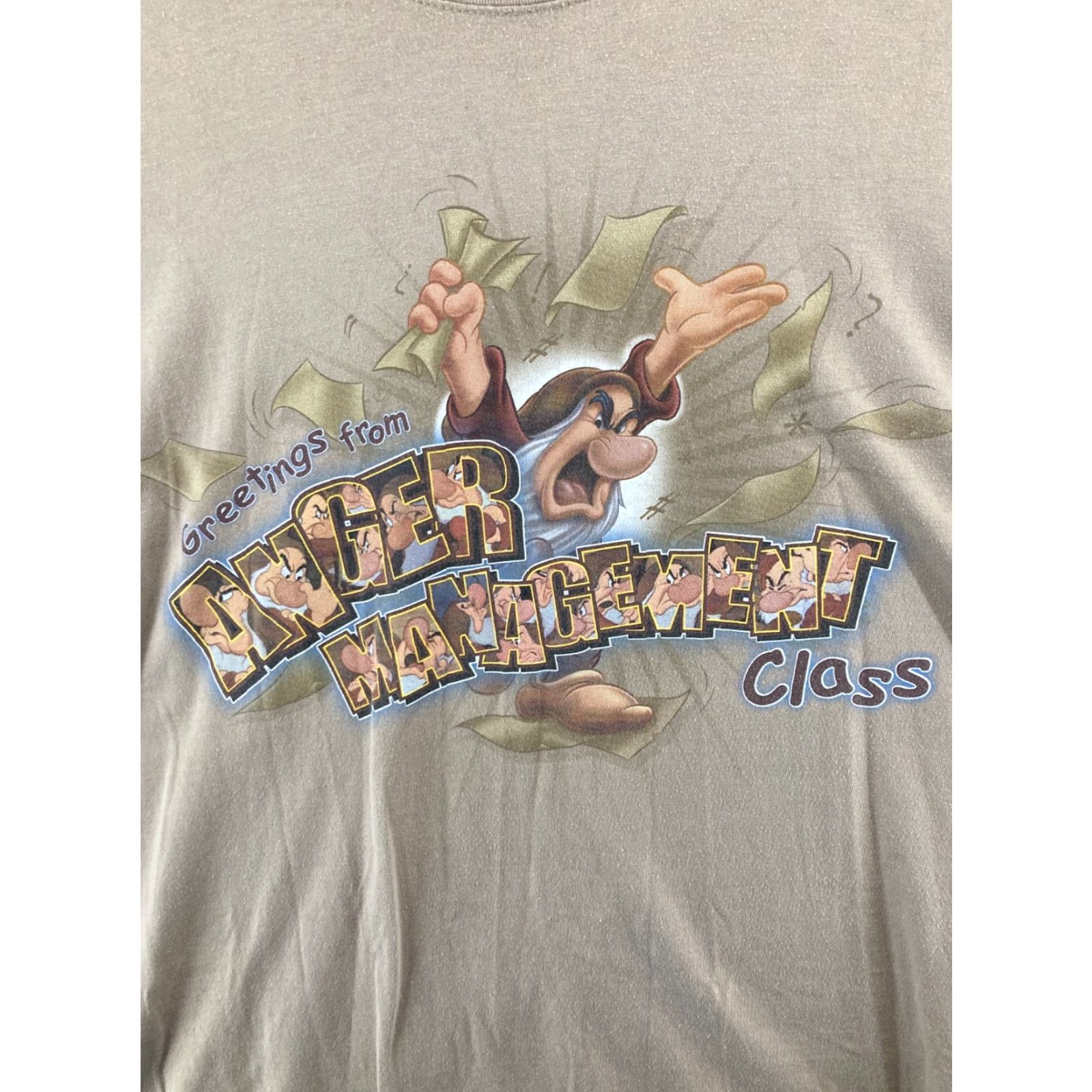 Disney Disney Store Womens 2XL TShirt Tan Grumpy Anger Managment Class Size XXL / US 16-18 / IT 52-54 - 4 Thumbnail