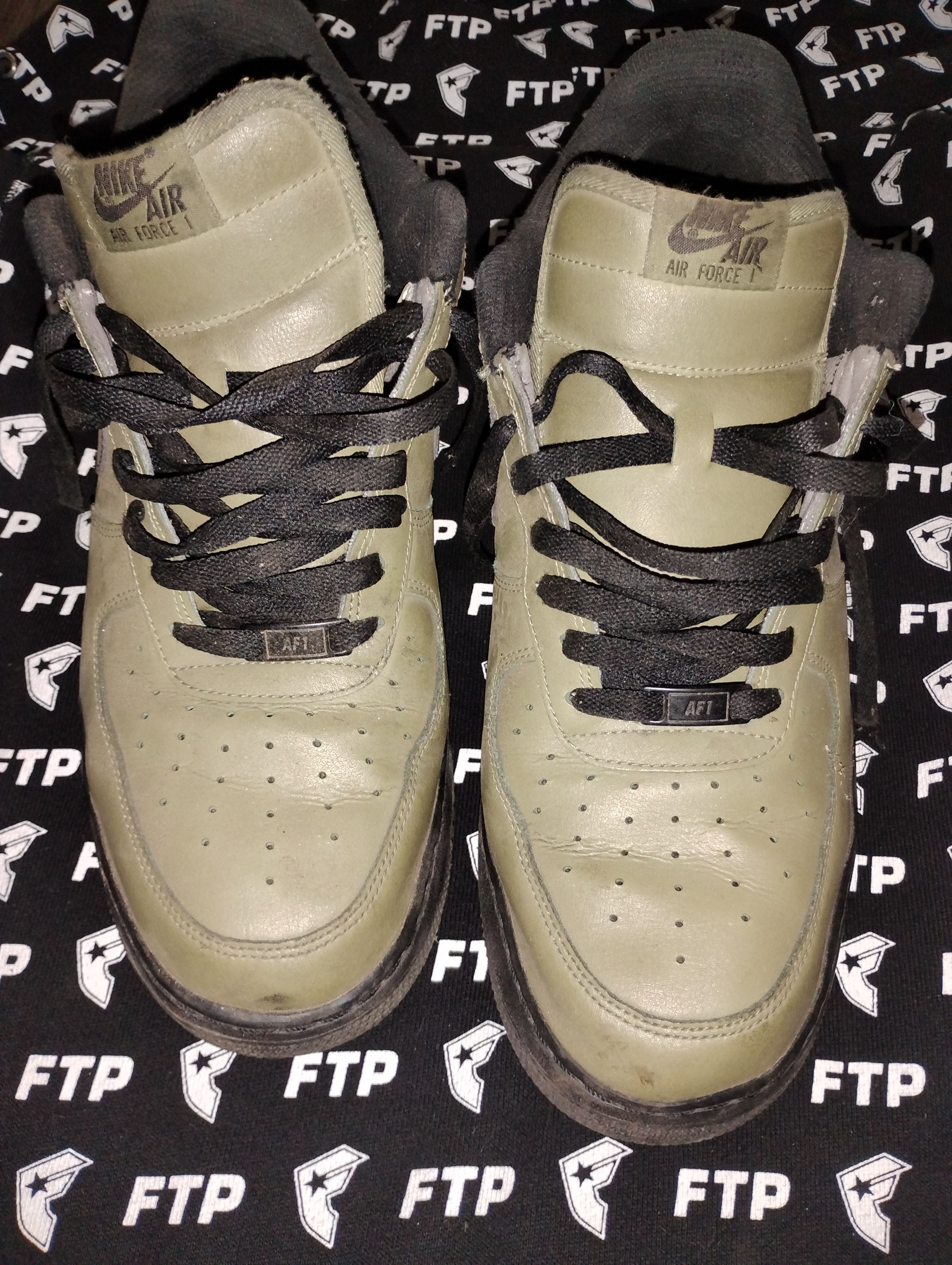 Nike Nike air Force one medium olive Size US 13 / EU 46 - 2 Thumbnail