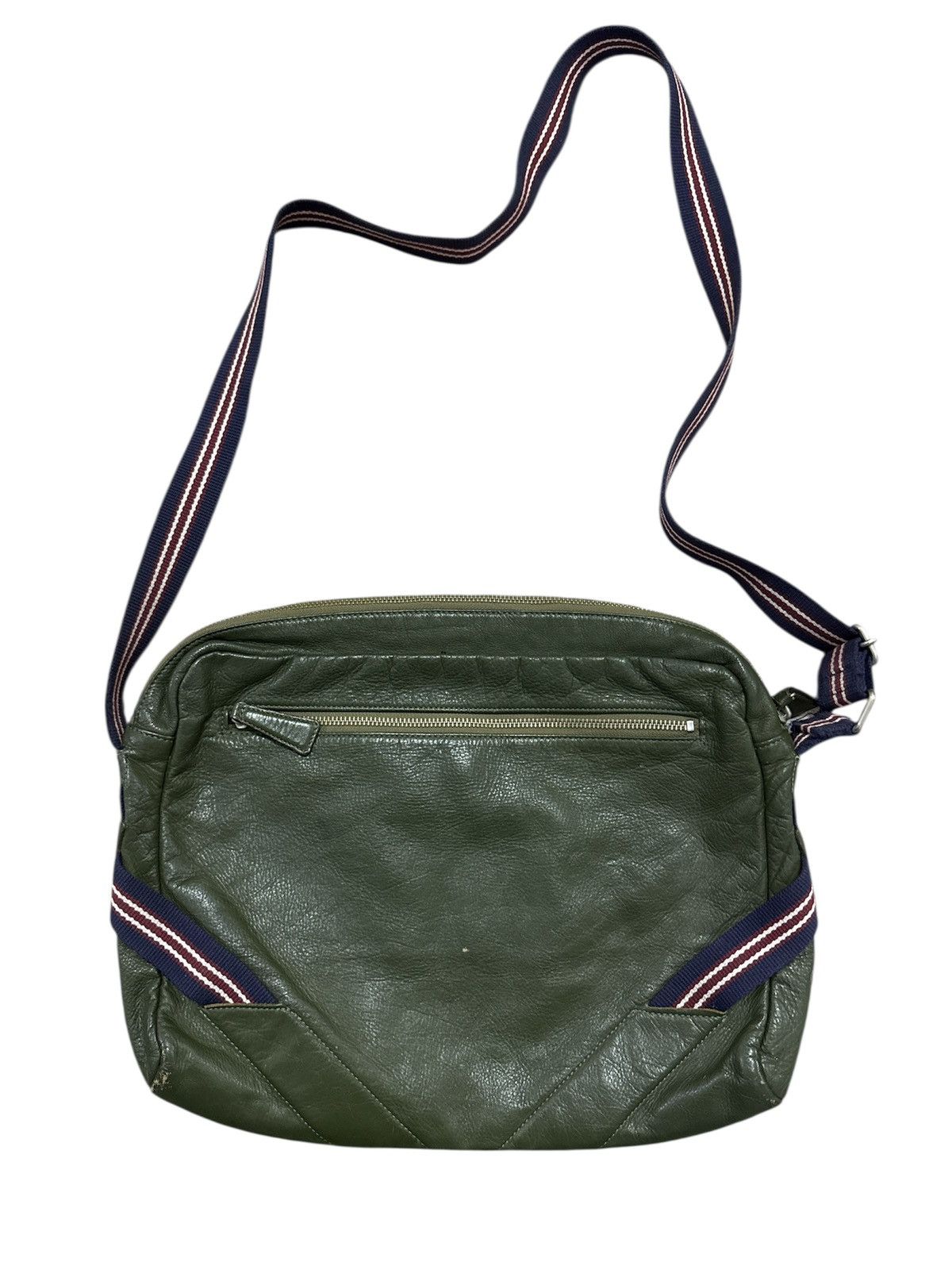 Jean Paul Gaultier Vintage Jean Paul gaultier patina leather sling bag Size ONE SIZE - 1 Thumbnail