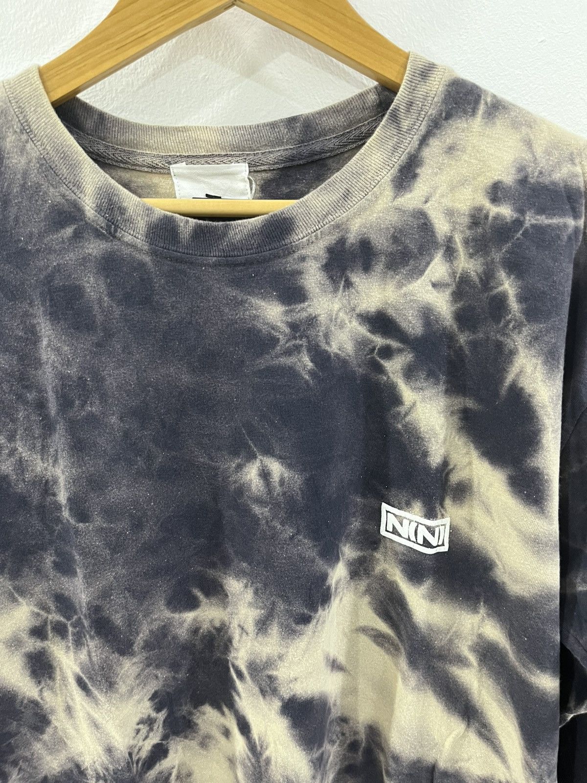 Japanese Brand × Number (N)ine × Vintage Vintage Number Nine Small Logo Acids wash longsleeve t shirt Size US L / EU 52-54 / 3 - 4 Thumbnail