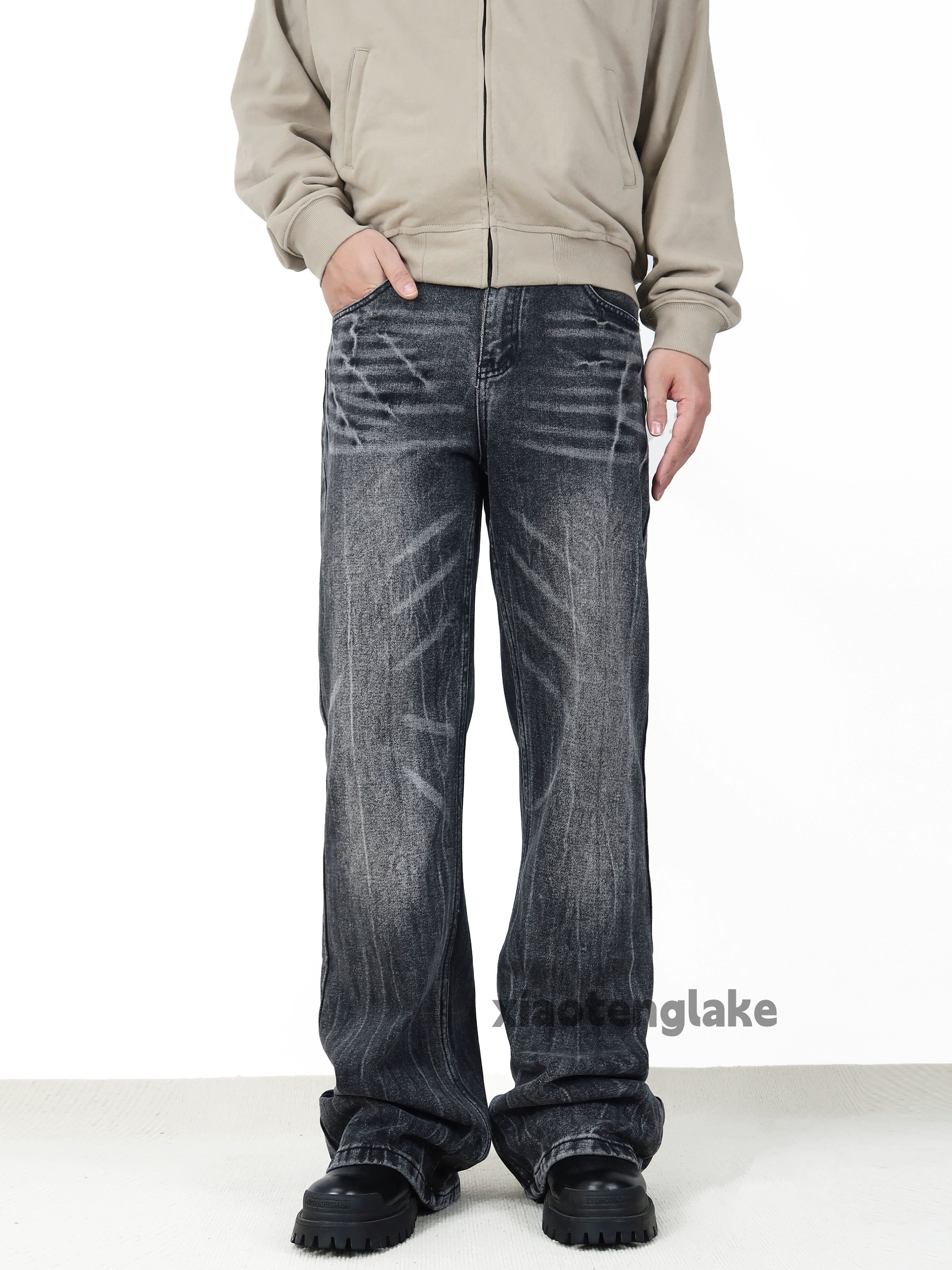 Jean × Vintage washed faded cleanfit yuppie loose baggy jeans Size US 32 / EU 48 - 7 Thumbnail