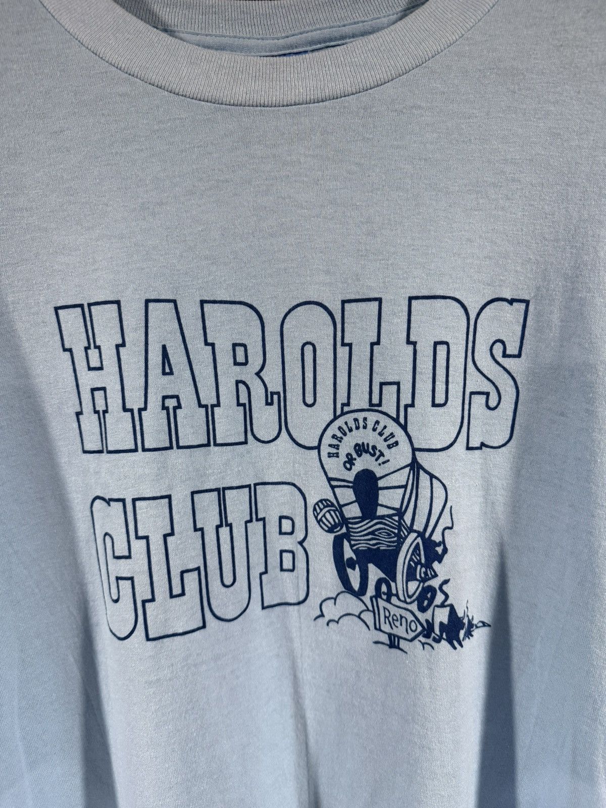 Vintage 1980s Vintage Harolds Club Casino Single Stitch Thin Tee M Size US M / EU 48-50 / 2 - 2 Thumbnail