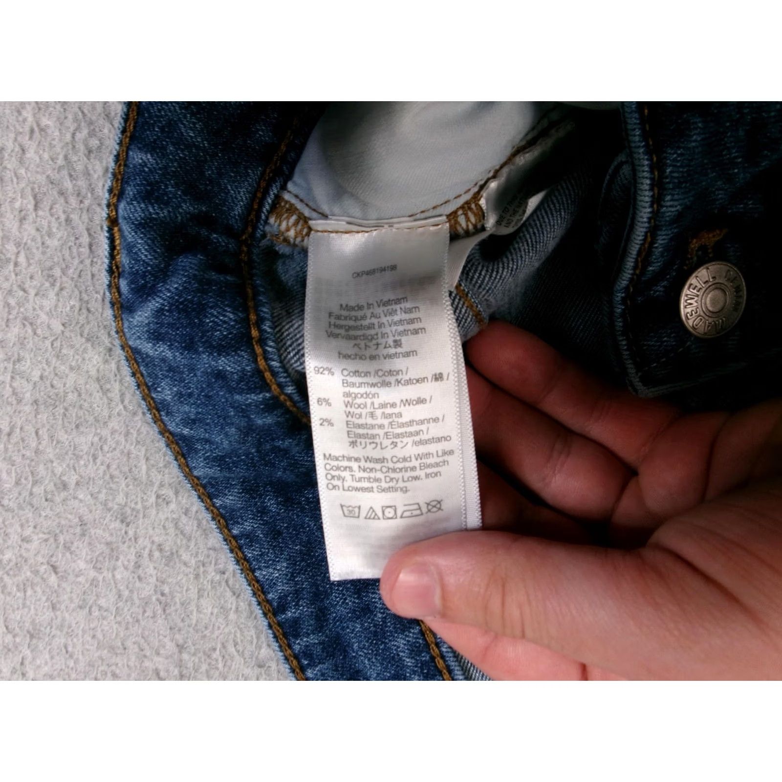 Madewell Madewell Perfect Vintage Straight Jeans Women 18 Blue High Rise Stretch Denim Size 40" / US 18 - 5 Thumbnail