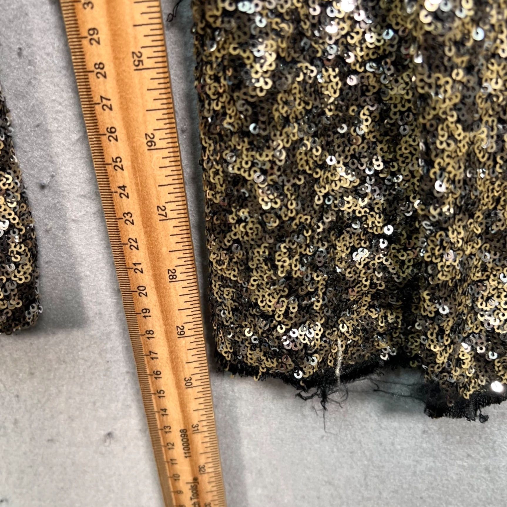 Anna Sui Anna Sui Womens 0 Gold Sequin Flare Pants Nylon Polyester Made In USA Pants Flared Pockets VINTAGE no Size 25" / US 0 / IT 36 - 7 Thumbnail