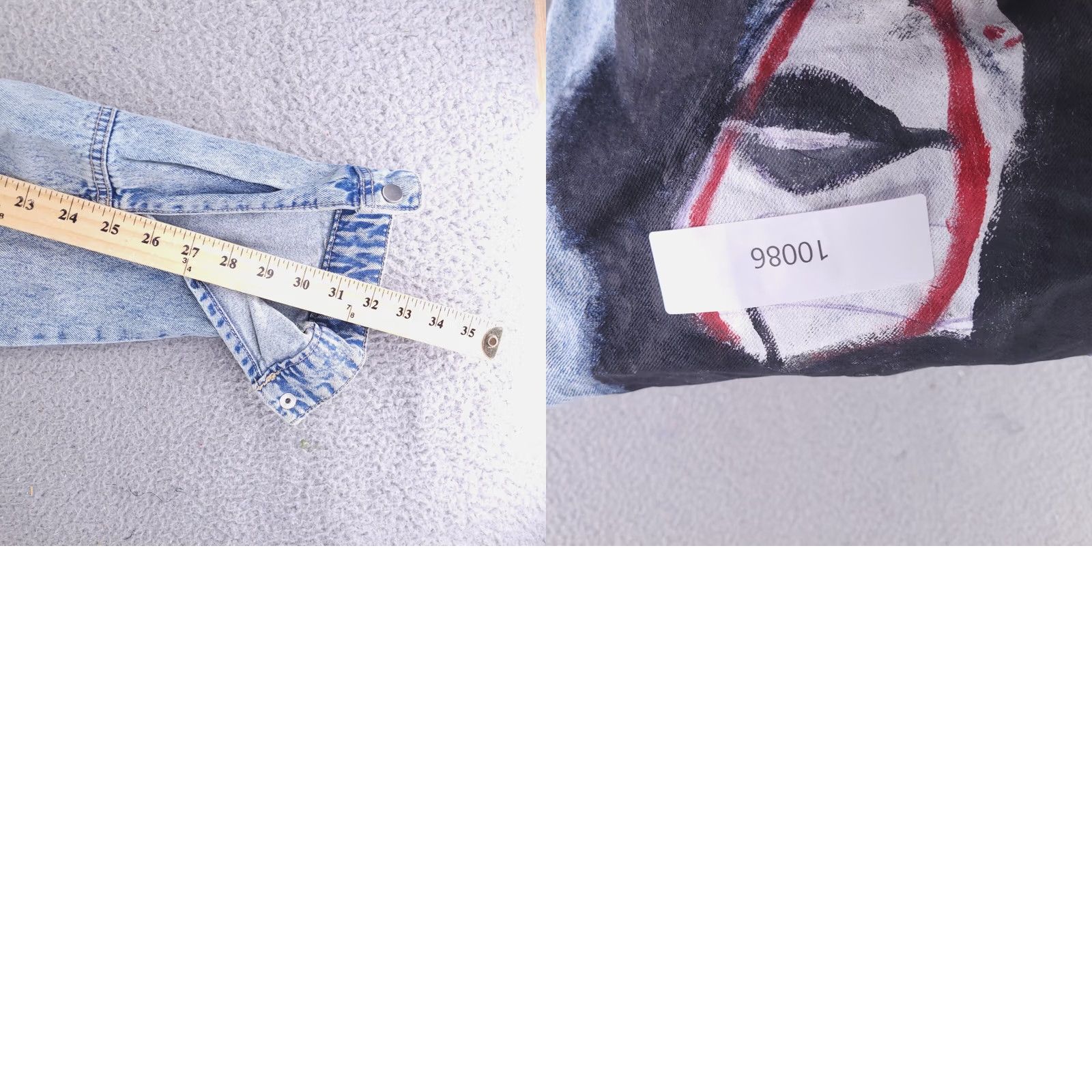 H&M H&M Jacket Mens M Denim Bomber Blue Cotton Baggy Relaxed Fit Size US M / EU 48-50 / 2 - 9 Thumbnail