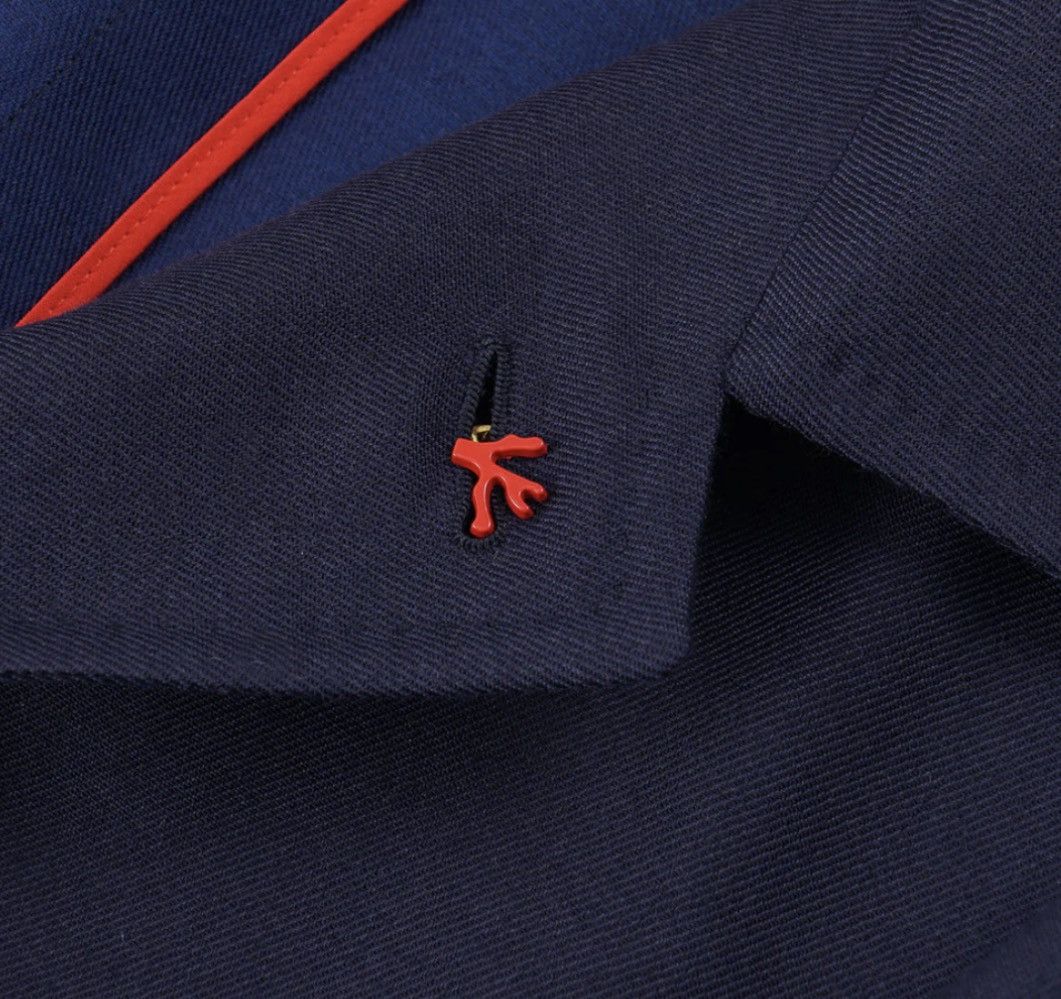 Isaia Napolii Isaia Napoli Mens Luxury Cashmere/Silk Blue Blazer Size US M / EU 48-50 / 2 - 8 Thumbnail
