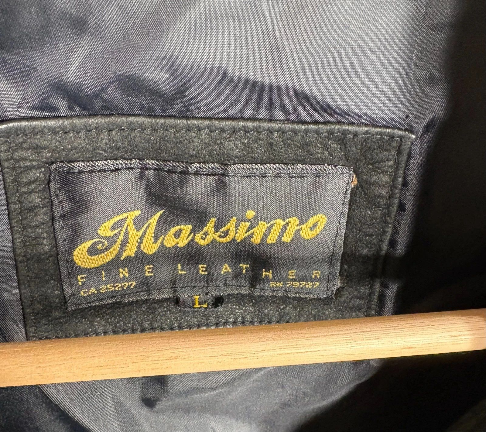 Other Vintage Pre Loved Massimo Leather Jacket, Great Fit, Size L Size US L / EU 52-54 / 3 - 2 Thumbnail