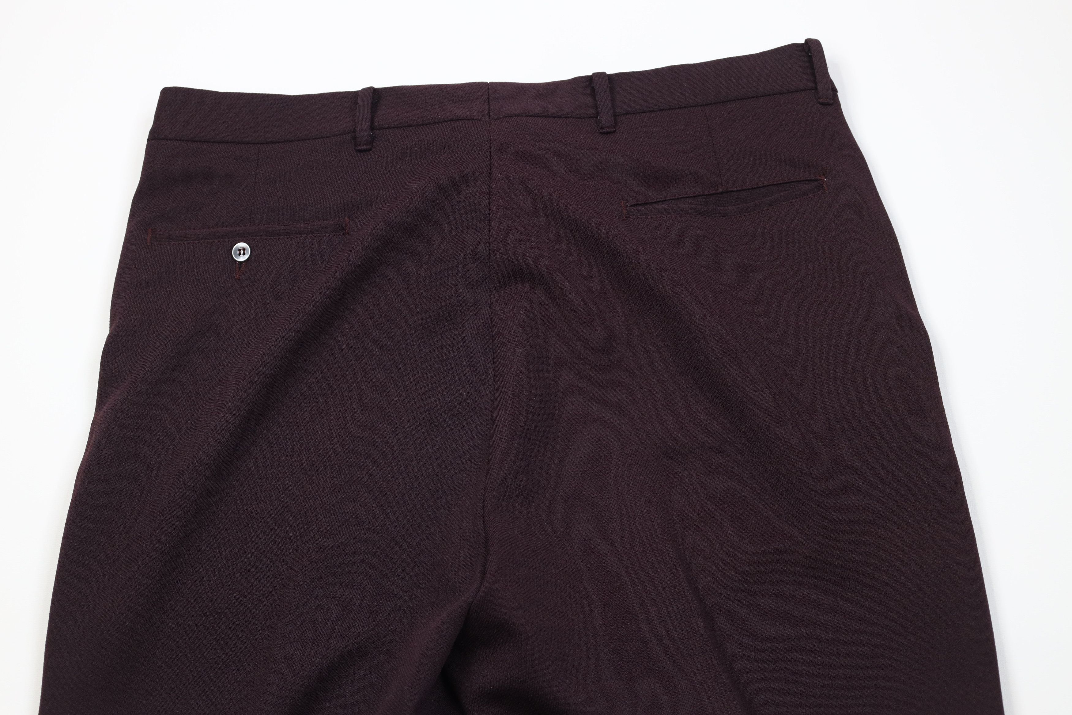 Vintage Vintage 70s Streetwear Flared Wide Leg Chino Pants Purple Size US 34 / EU 50 - 8 Thumbnail