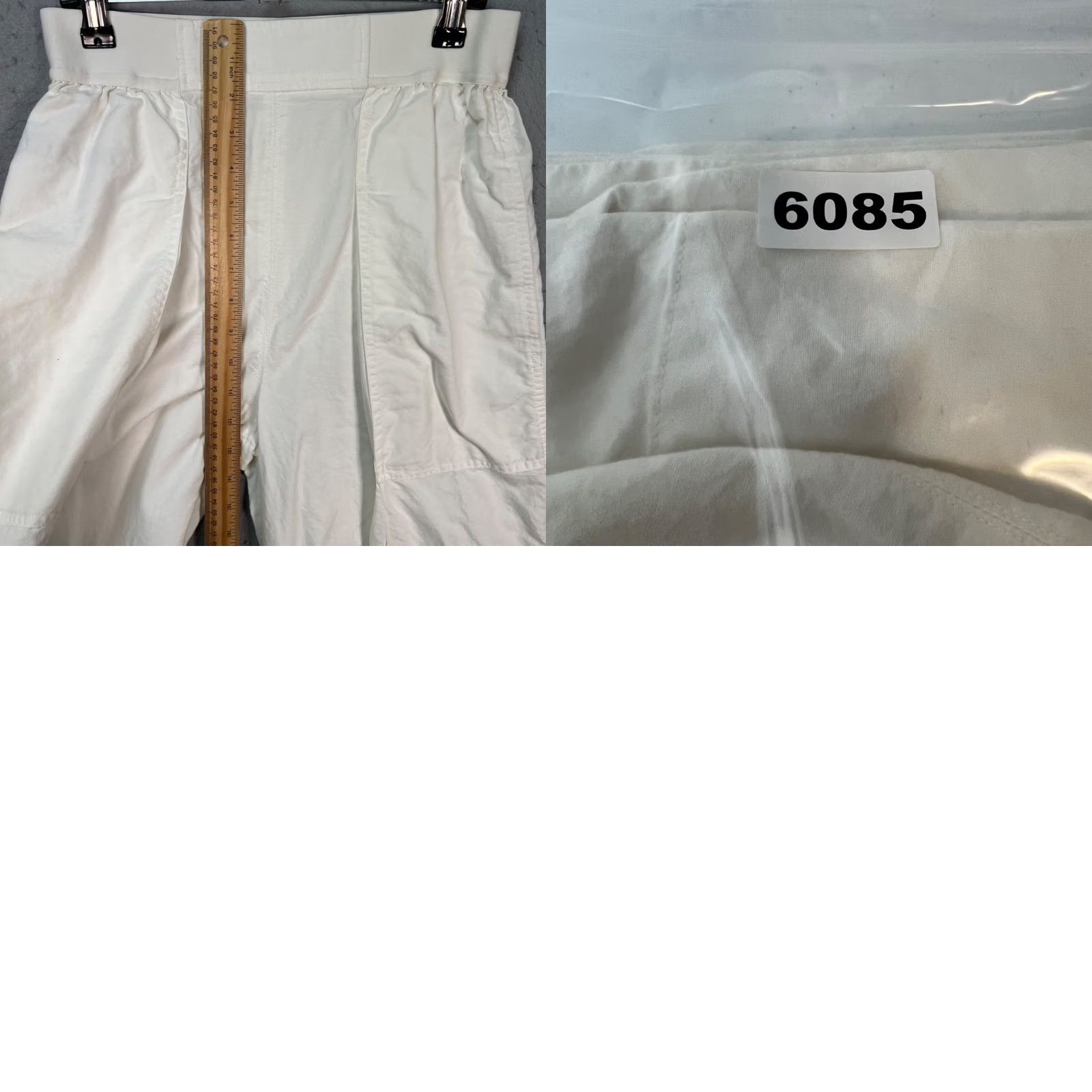 Uniqlo Uniqlo Womens Medium High-Waisted Wide-Leg White Pants Size 32" / US 10 / IT 46 - 8 Thumbnail