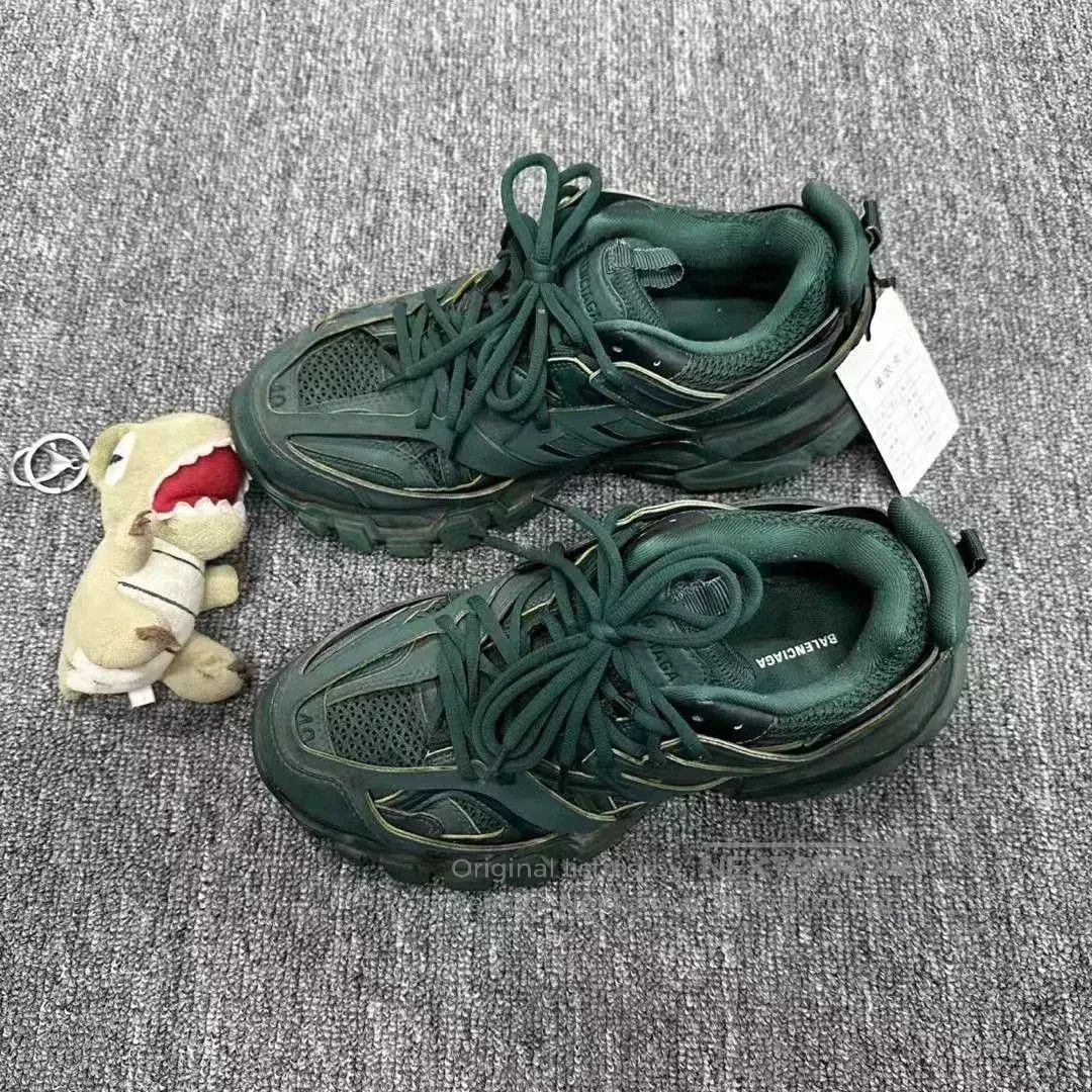 Japanese Brand Balenciaga Track 42 Green Sneakers. Size US 9 / EU 42 - 1 Thumbnail