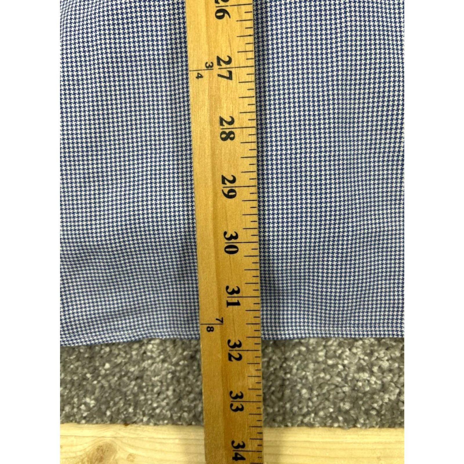Polo Ralph Lauren VINTAGE Polo By Ralph Lauren Dress Shirt Mens 16 Blue White Cotton Button Up Size 42R - 7 Thumbnail