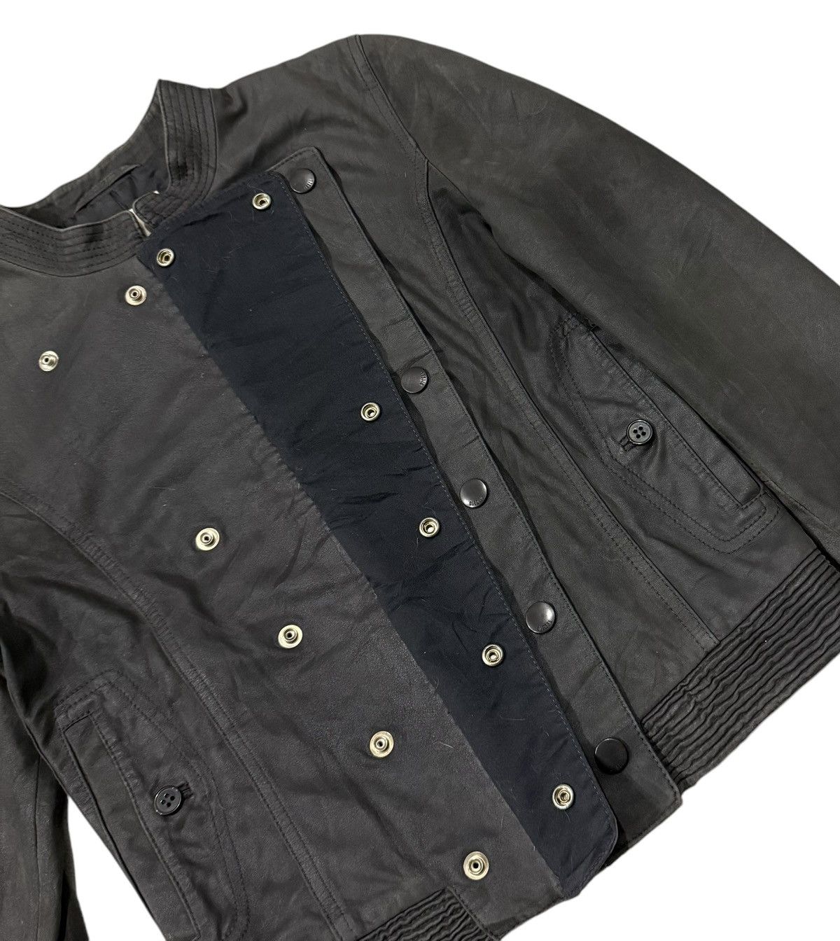 Diesel Black Gold Vintage Diesel Lamb Leather Avant Garde Inspired Jacket Size XS / US 0-2 / IT 36-38 - 9 Thumbnail