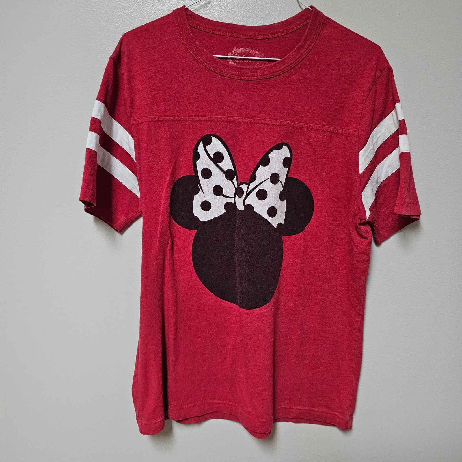 Disney Vintage Disney Mickey Mouse Big Bow Heather Red TShirt Small Size S / US 4 / IT 40 - 1 Thumbnail