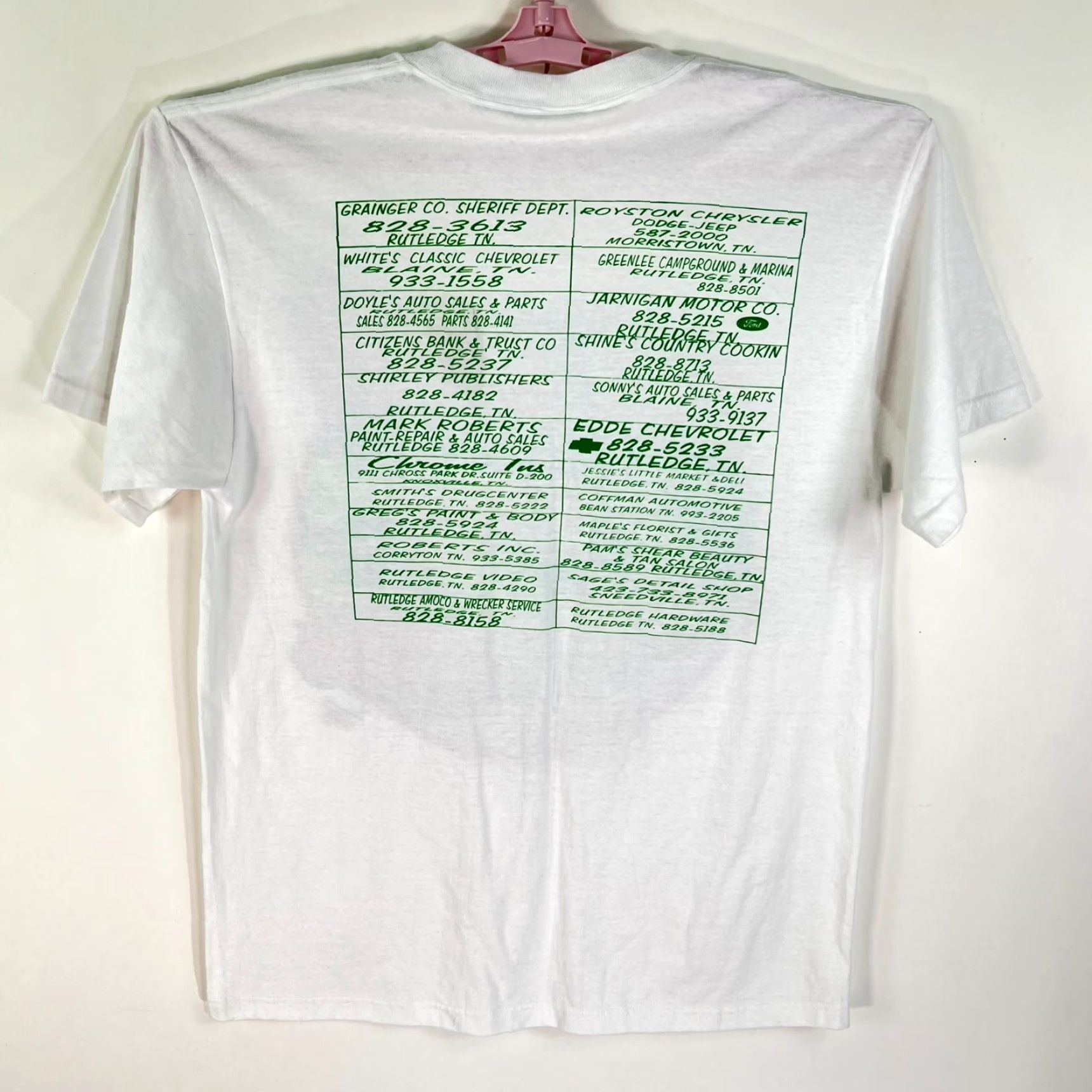 Vintage Southern Graphics Grainger Car Show T-Shirt Mens Size L White 8th Annual Rutledge TN Cars Heart Size US L / EU 52-54 / 3 - 3 Thumbnail