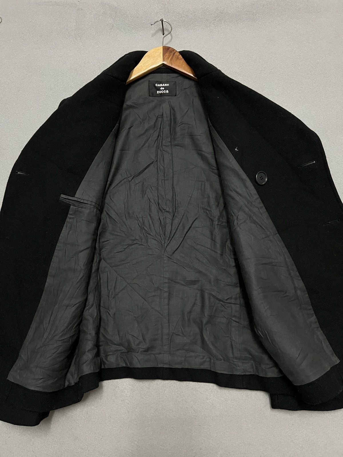 CABANE de ZUCCa 633. Vintage Cabane de Zucca Double Breasted Wool Peacoat Size M / US 6-8 / IT 42-44 - 5 Thumbnail