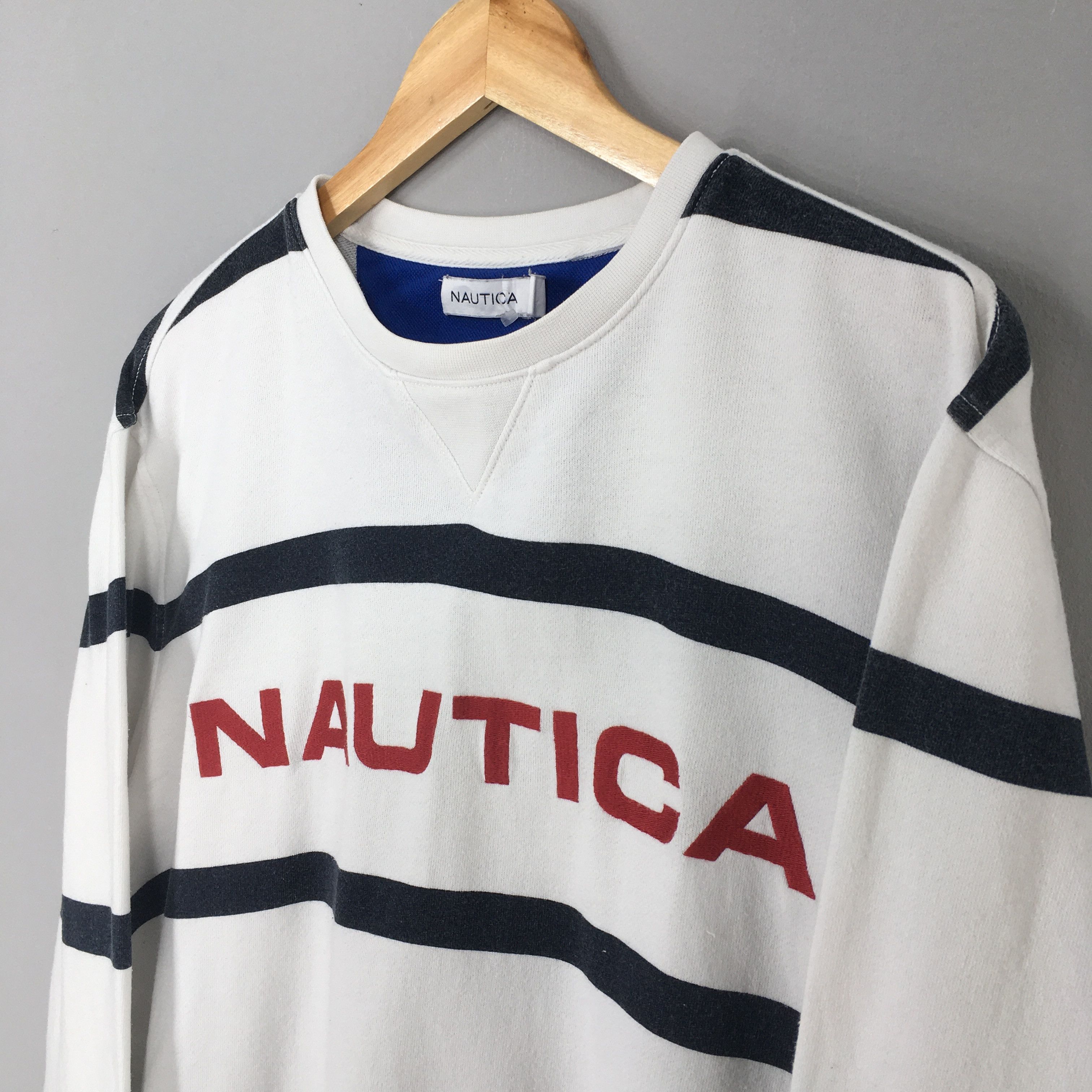 Nautica Vintage Nautica Sportswear White Black Stripe Medium Size US M / EU 48-50 / 2 - 4 Thumbnail