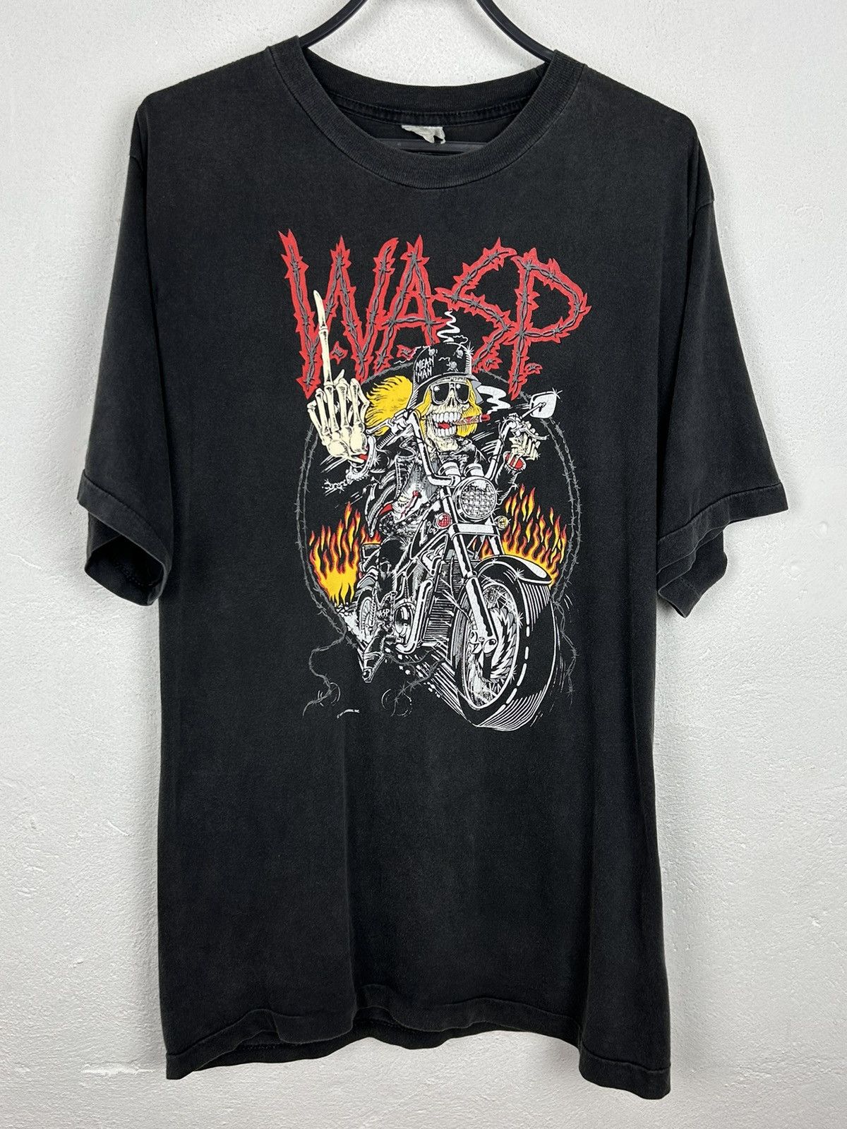 Band Tees × Vintage 80s Vintage WASP 1989 4 Animal Motherfucking Man T-Shirt Size US L / EU 52-54 / 3 - 1 Thumbnail