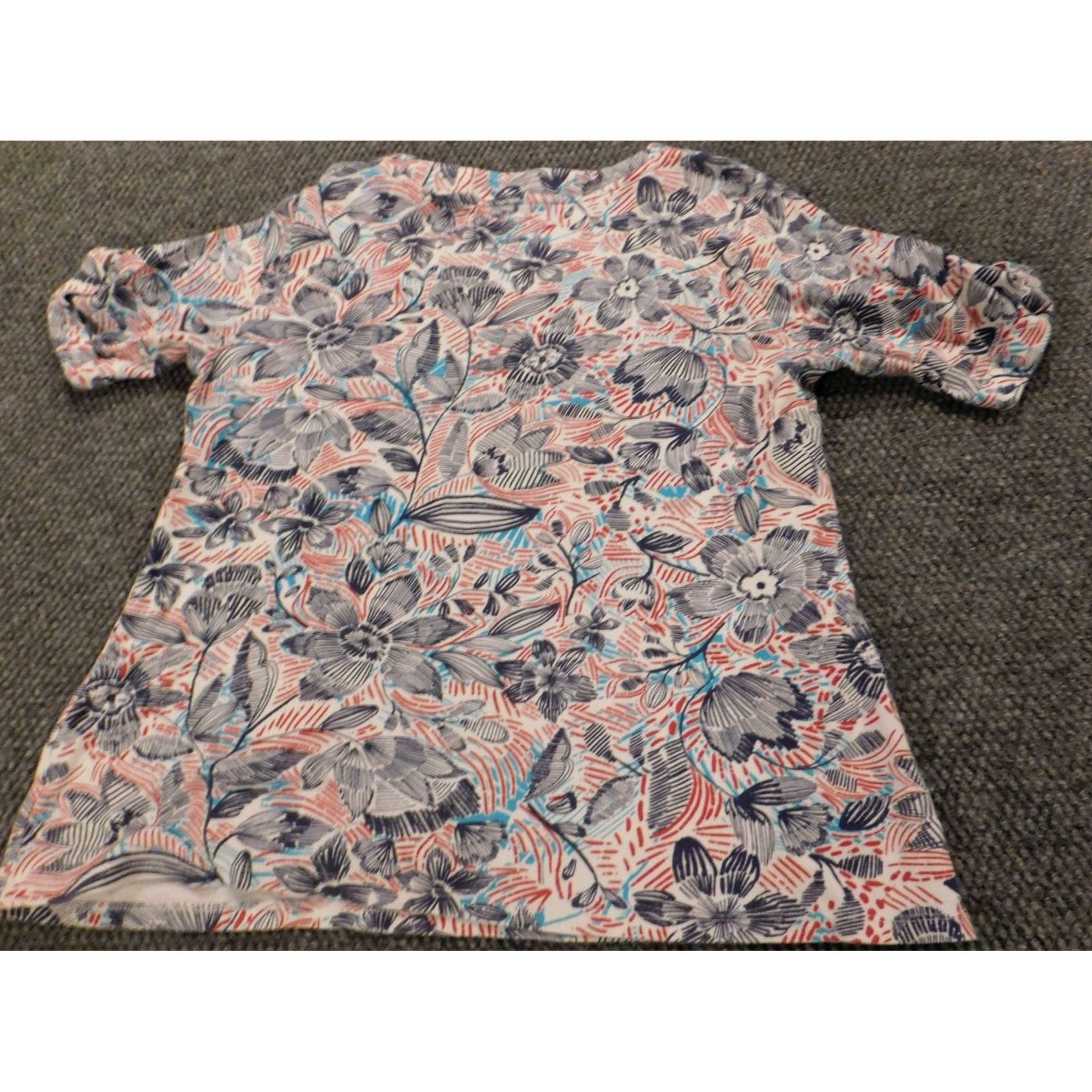 Croft & Barrow Croft & Barrow Womens Blouse XL pink floral pullover top Size XL / US 12-14 / IT 48-50 - 6 Thumbnail