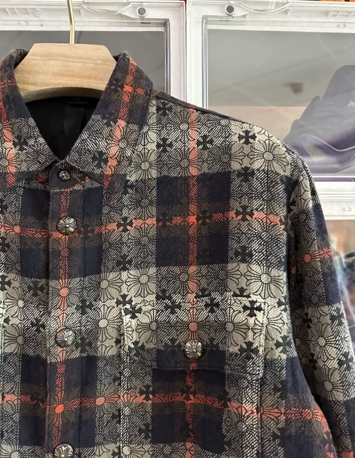 Chrome Hearts Chrome hearts checked cotton jacket Size US XL / EU 56 / 4 - 2 Thumbnail
