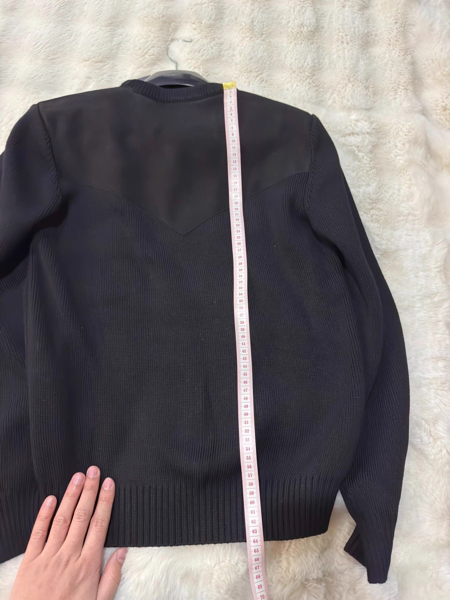 Saint Laurent Paris Saint Laurent SLP 14 men's black sheepskin leather sweater M Size US M / EU 48-50 / 2 - 7 Thumbnail
