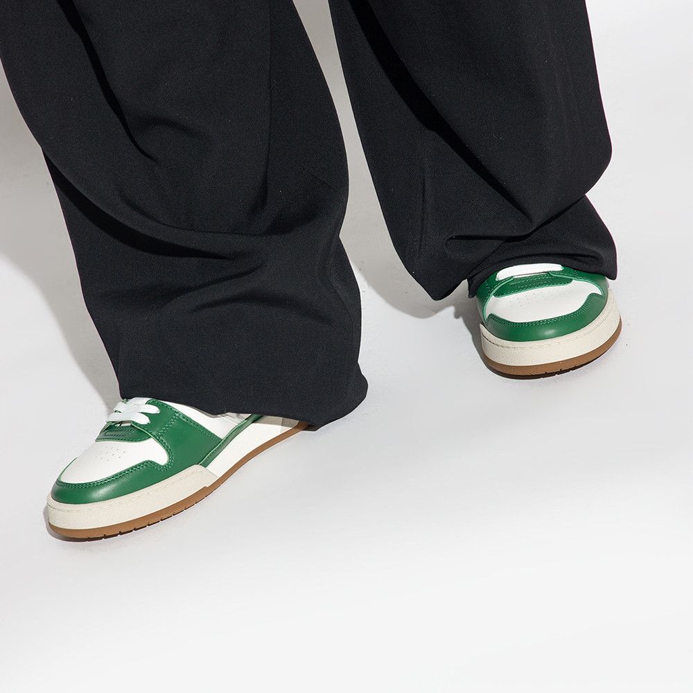 Fendi o1s1wg111125 Match Low-Top Sneakers in White/Green Size US 12 / EU 45 - 2 Thumbnail