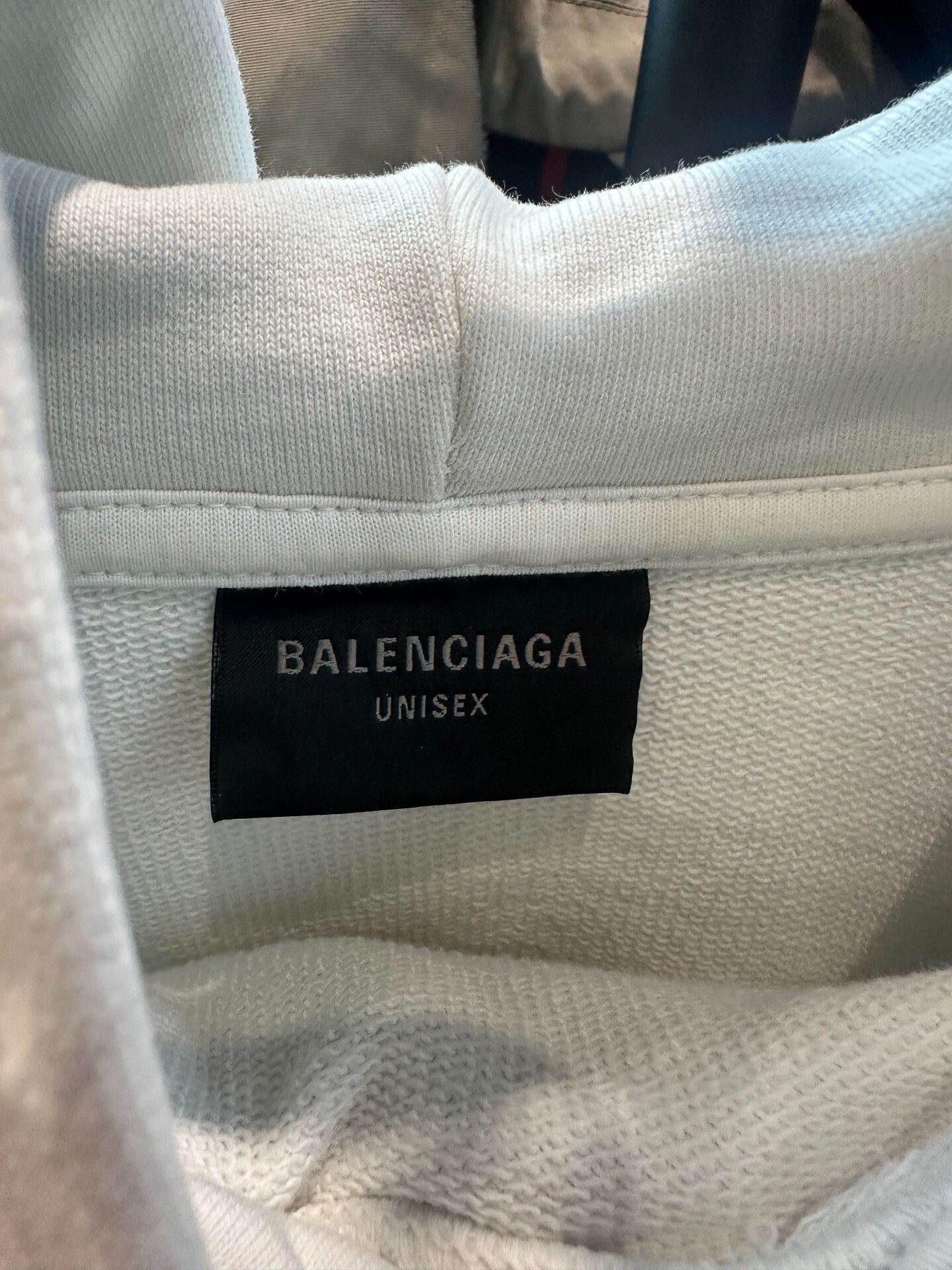 Balenciaga balenciaga white hooded sweatshirt with embroidery Size US M / EU 48-50 / 2 - 2 Thumbnail