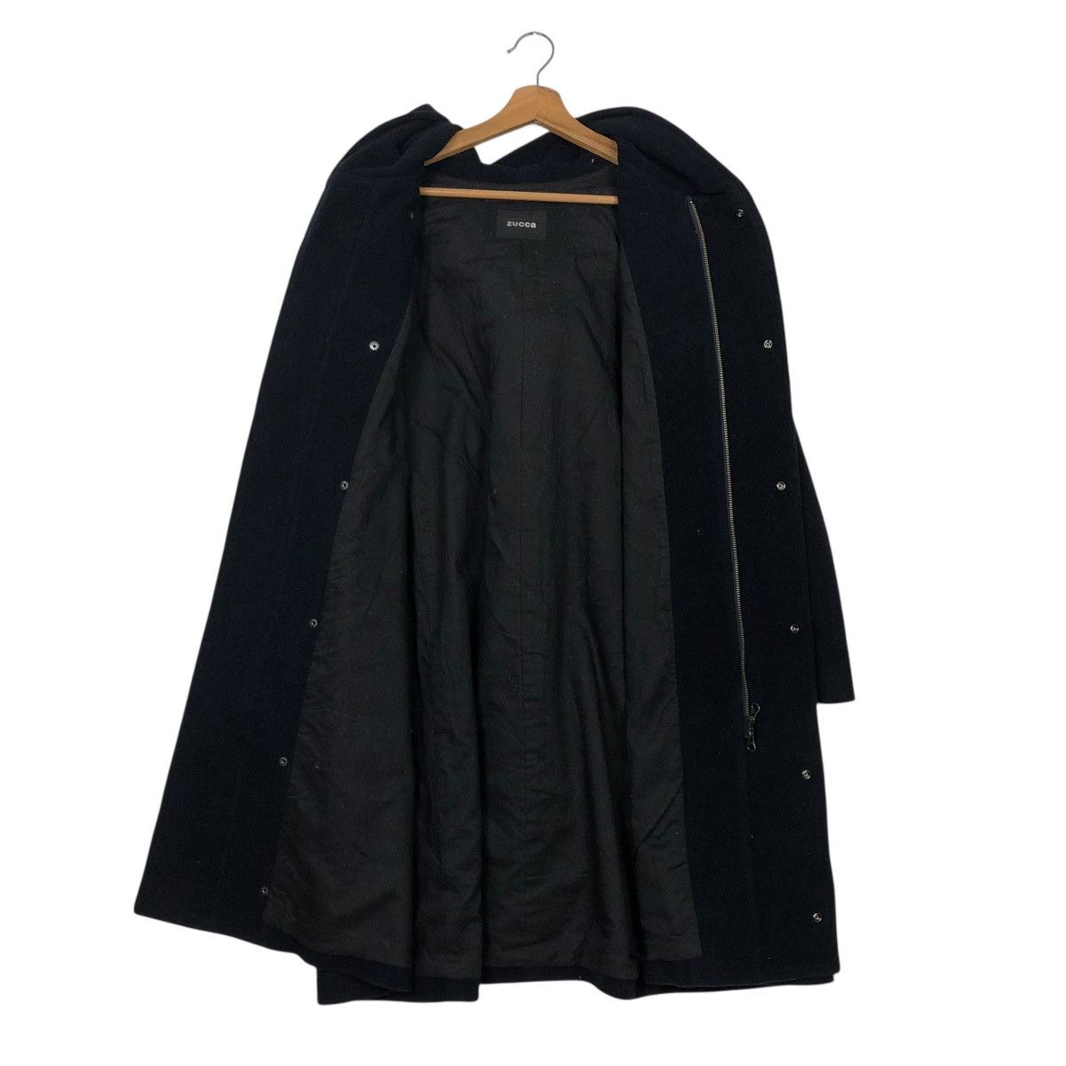 Issey Miyake 🔥RICH BLACK OVER SIZED WOOL LONG JACKET ZUCCA ISSEY MIYAKE Size US M / EU 48-50 / 2 - 15 Thumbnail