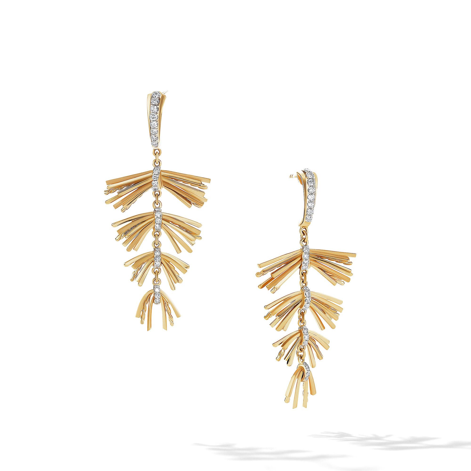 David Yurman o1w1db10526 E16961D/Size 10/Fringe Drop Earrings in Golden Size ONE SIZE - 1 Thumbnail