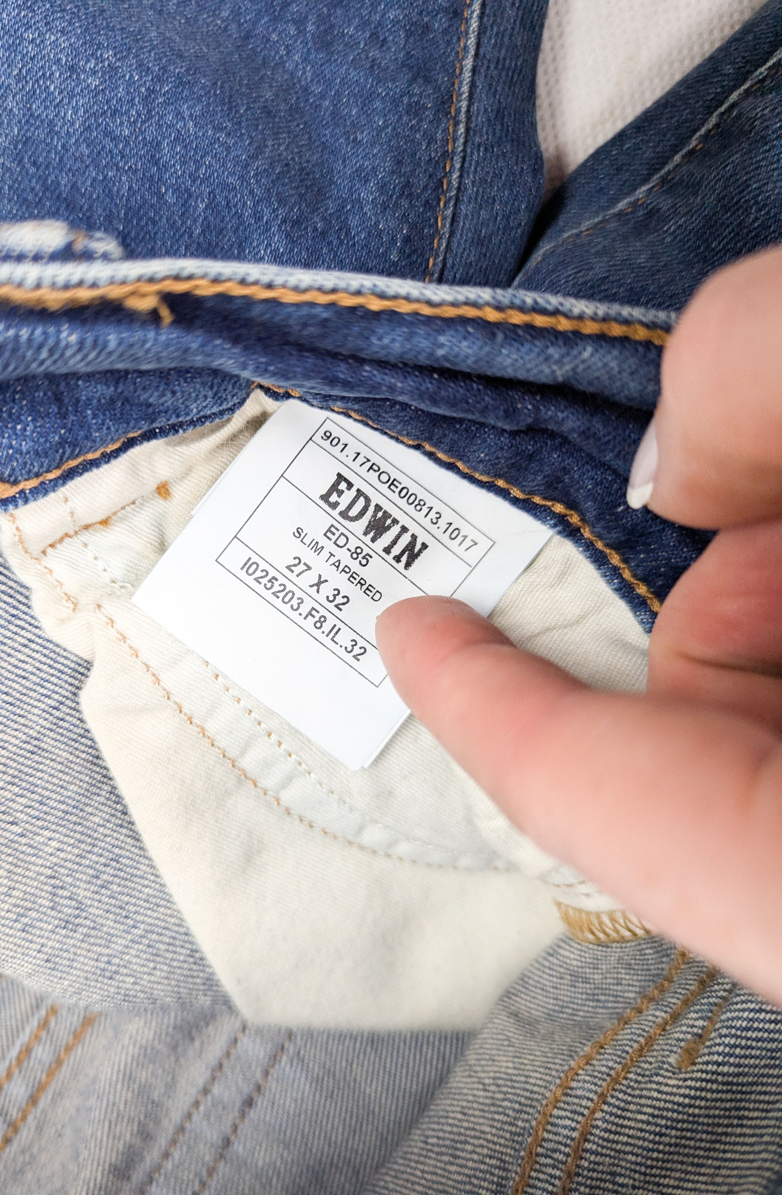 Edwin edwin slim tapered jeans denim 27 Size US 27 - 5 Thumbnail