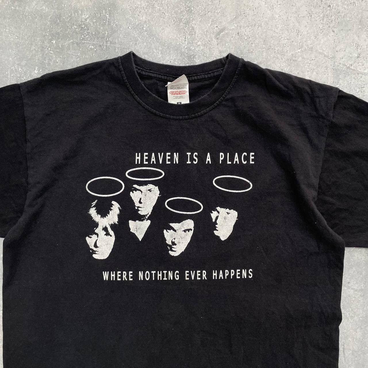 Band Tees Vintage Talking Heads Heaven Is A Place Band T Shirt Black Size US M / EU 48-50 / 2 - 2 Thumbnail