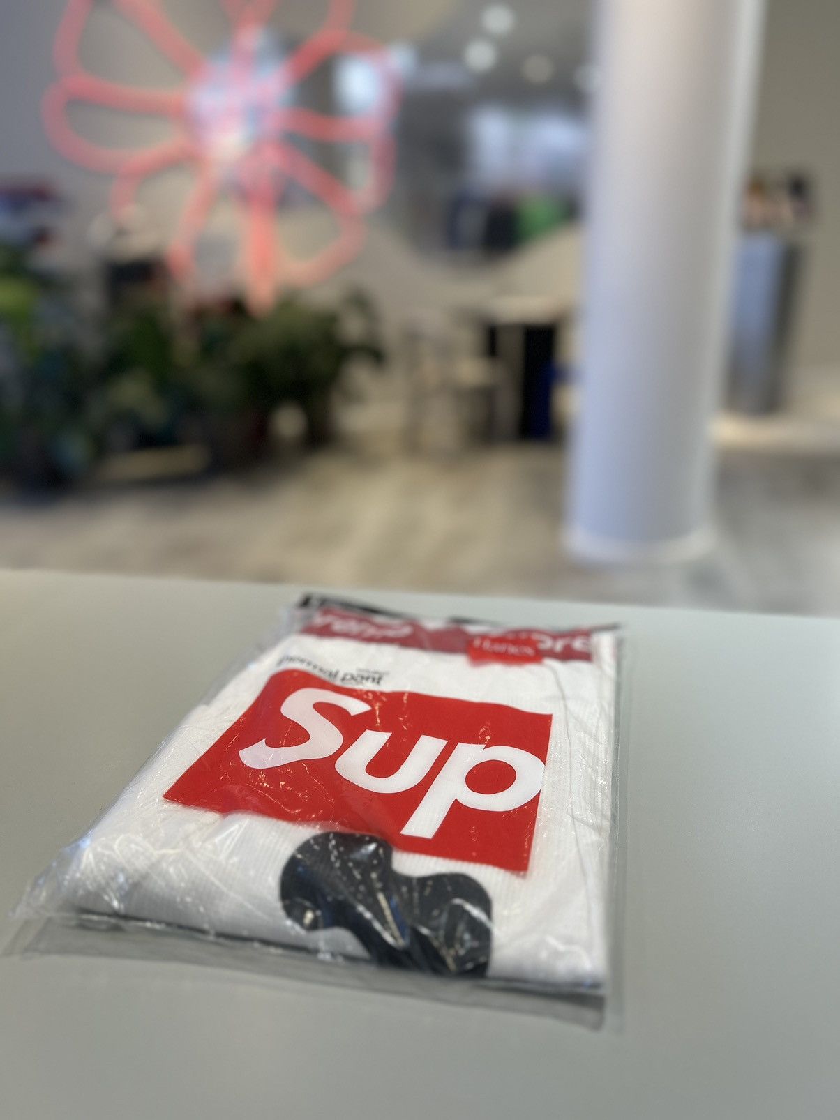 Supreme Hanes Bone Thermal | Grailed