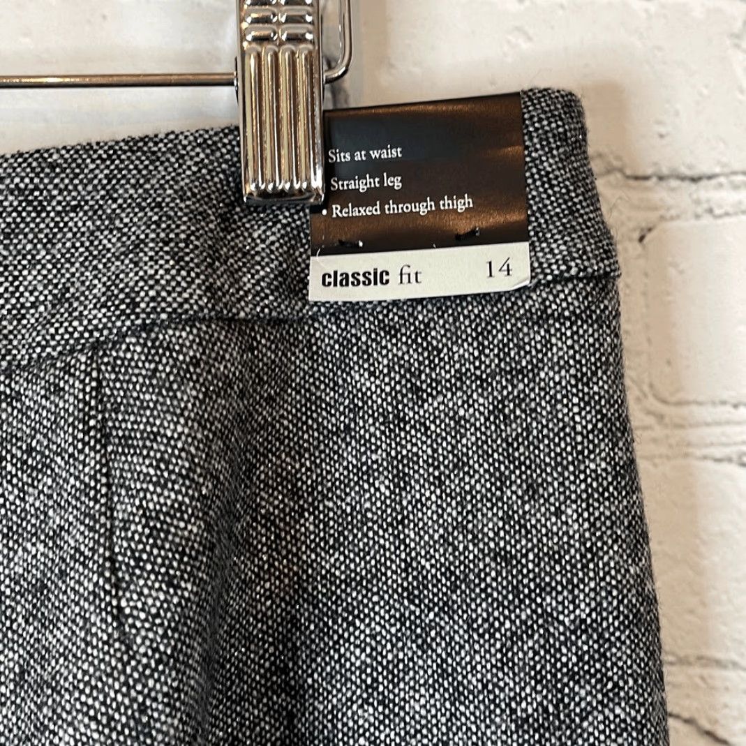 Jones New York Jones New York Women’s Black White Marbled Dress Pants size 14 Classic Fit NEW Size 36" / US 14 / IT 50 - 3 Thumbnail