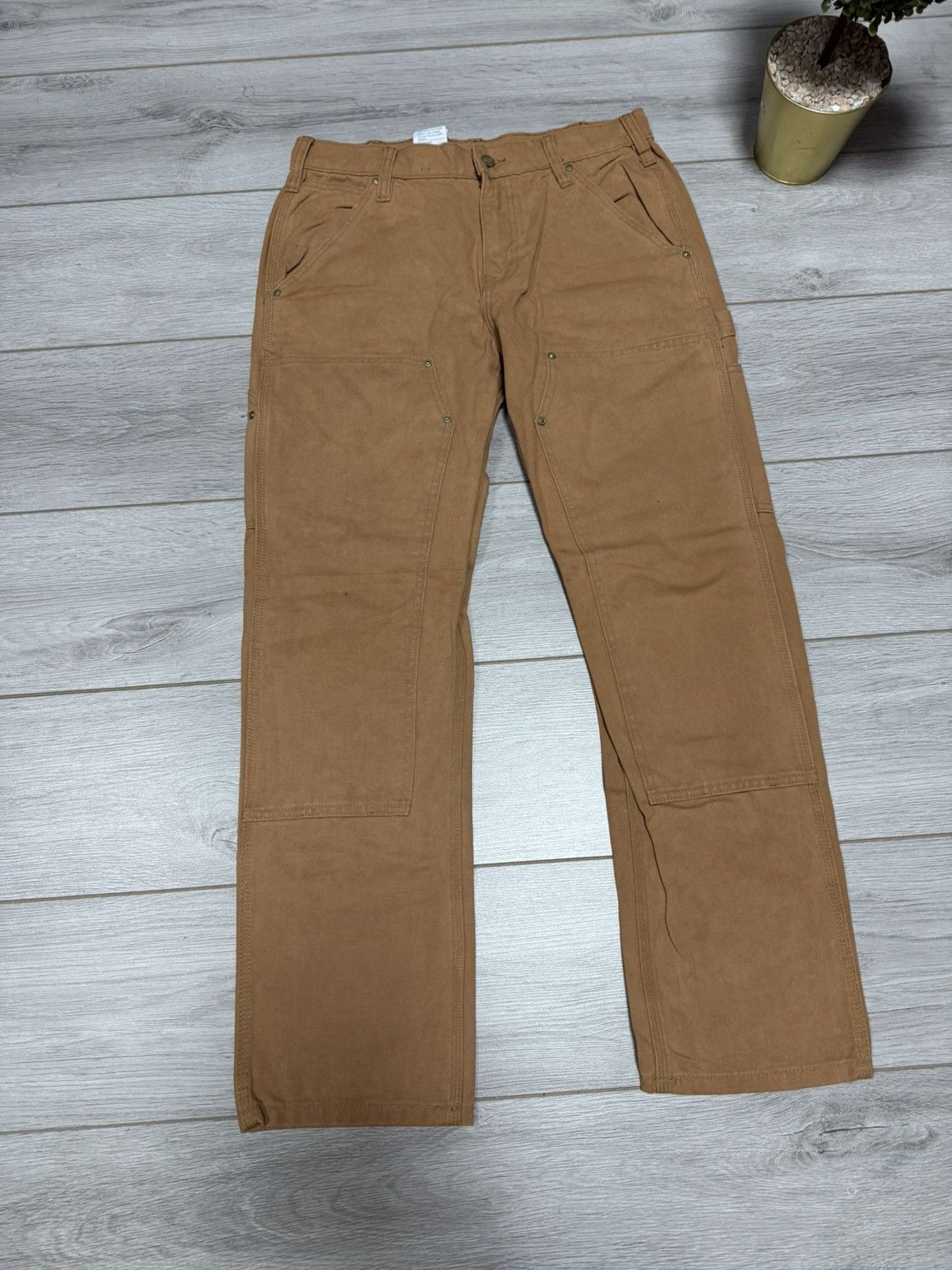 Carhartt Carhartt double knee vintage canvas carpenter pants Size US 34 / EU 50 - 5 Thumbnail