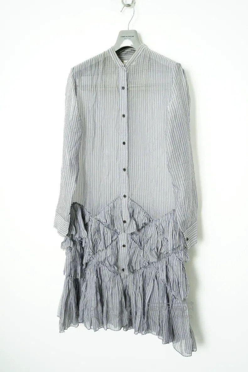 Dries Van Noten Dries Van Noten size:34 Mid-Length Ruched Hem Shirt Dress Size S / US 4 / IT 40 - 2 Thumbnail