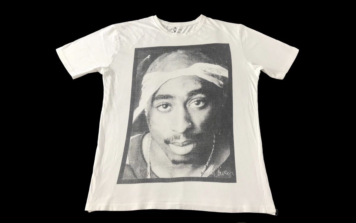 Rap Tees Hype Tupac Shakur American Rapper Rap Tees Big Face Printed Size US L / EU 52-54 / 3 - 1 Thumbnail