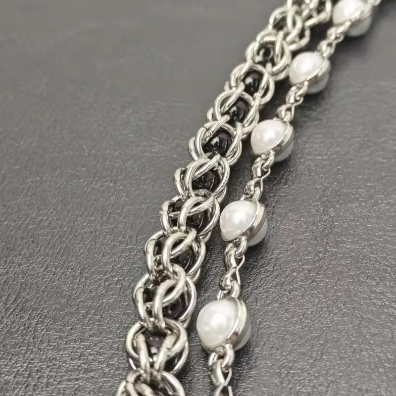 Japanese Brand × Jewelry 2 layer Natural Echo Black Pearl WalletChain 🖤 Size ONE SIZE - 7 Thumbnail