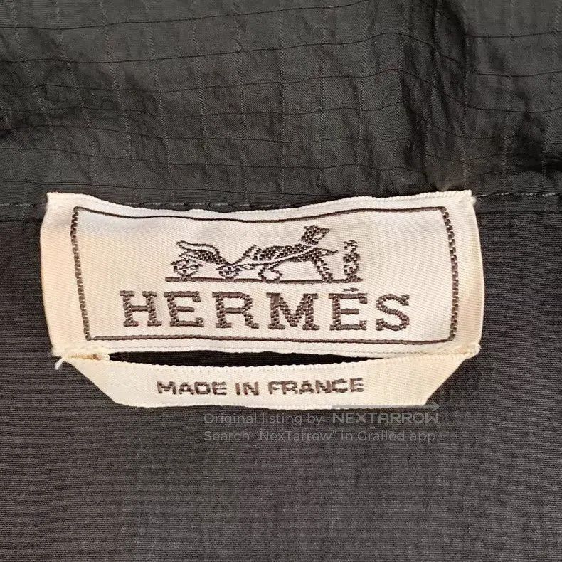 Hermes Hermes Licorice cotton hooded half-zip long sleeve jacket Size US M / EU 48-50 / 2 - 5 Thumbnail