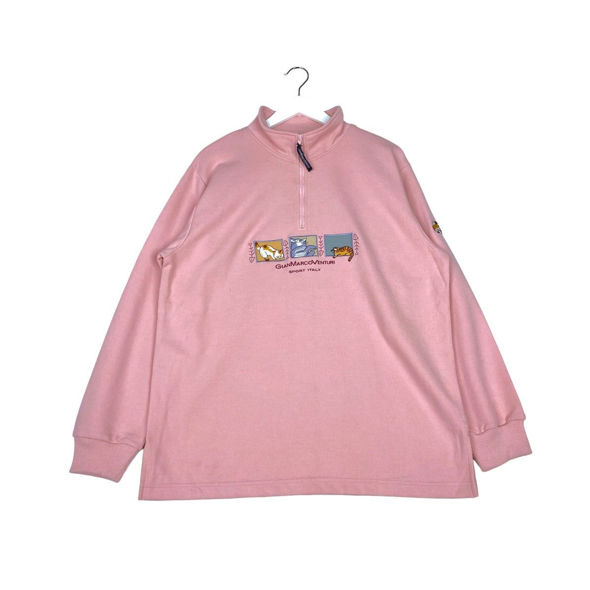 Vintage Vintage Gianmarconventuri Embroidered Quater Zip Turtleneck Size M / US 6-8 / IT 42-44 - 1 Thumbnail