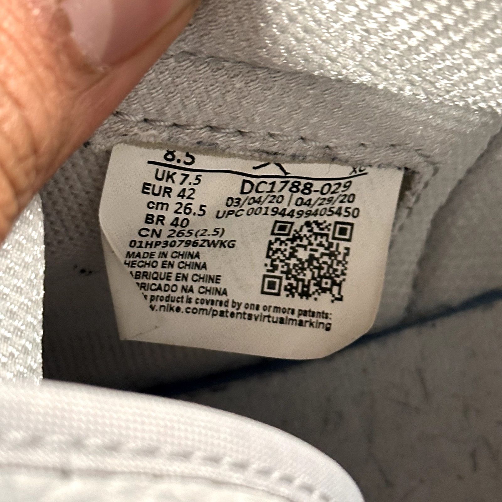 Jordan Brand Jordan 1 Co.jp Silver (2020) Size US 8.5 / EU 41-42 - 8 Thumbnail