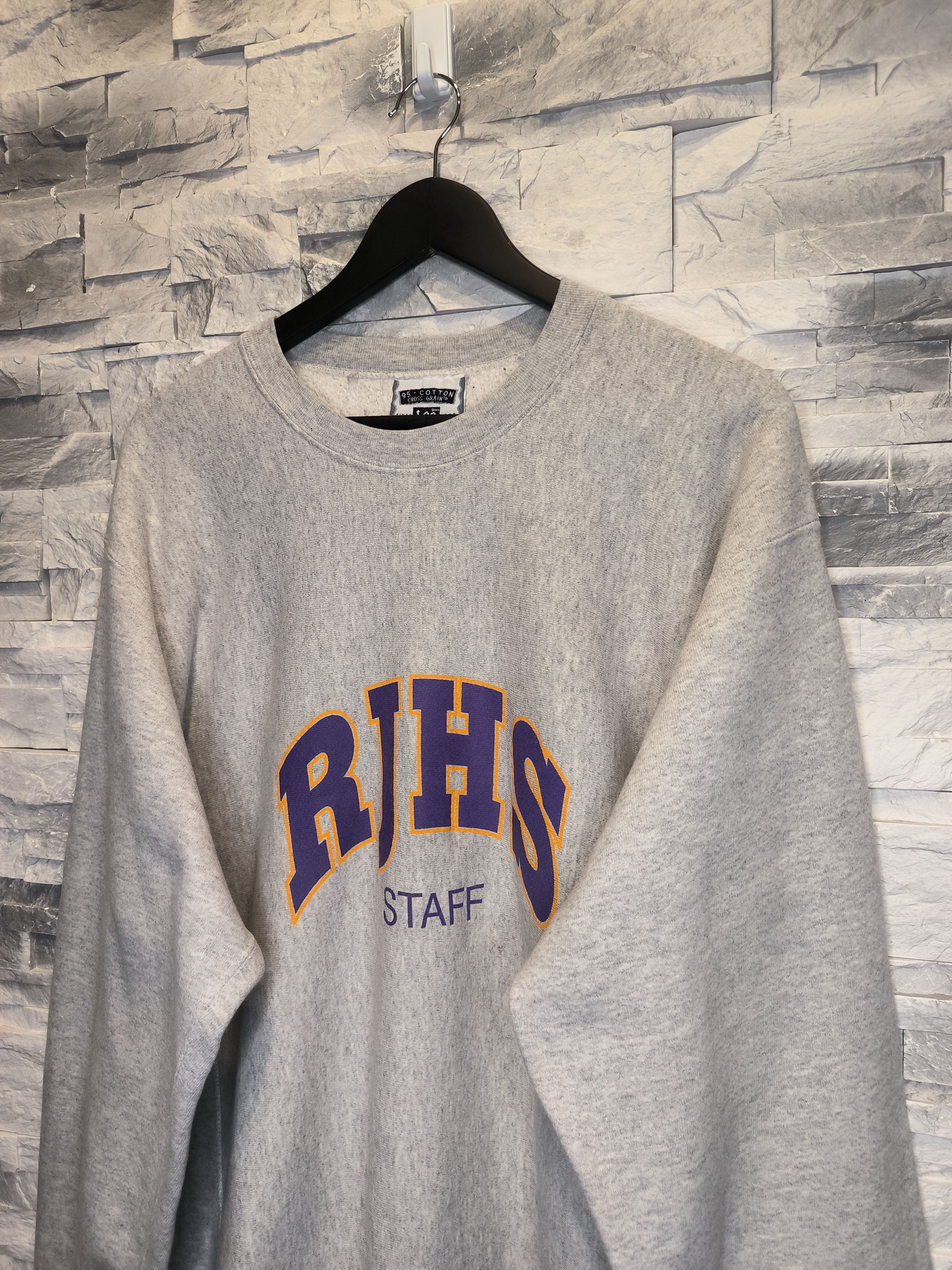 Lee Vintage Lee 90s Sweatshirt RJHS Staff Crewneck Size US XL / EU 56 / 4 - 2 Thumbnail