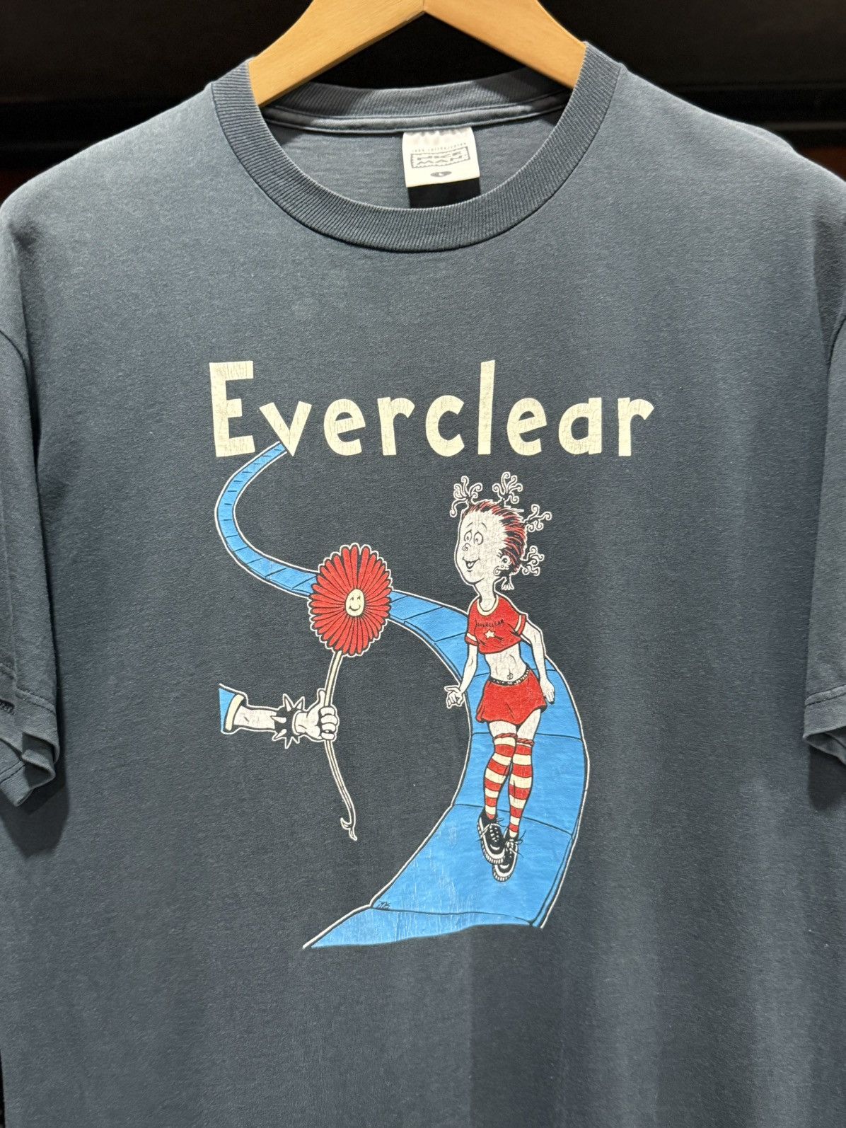 Band Tees × Vintage Vintage 90s Everclear Grunge Sun Faded Tee Size US L / EU 52-54 / 3 - 2 Thumbnail