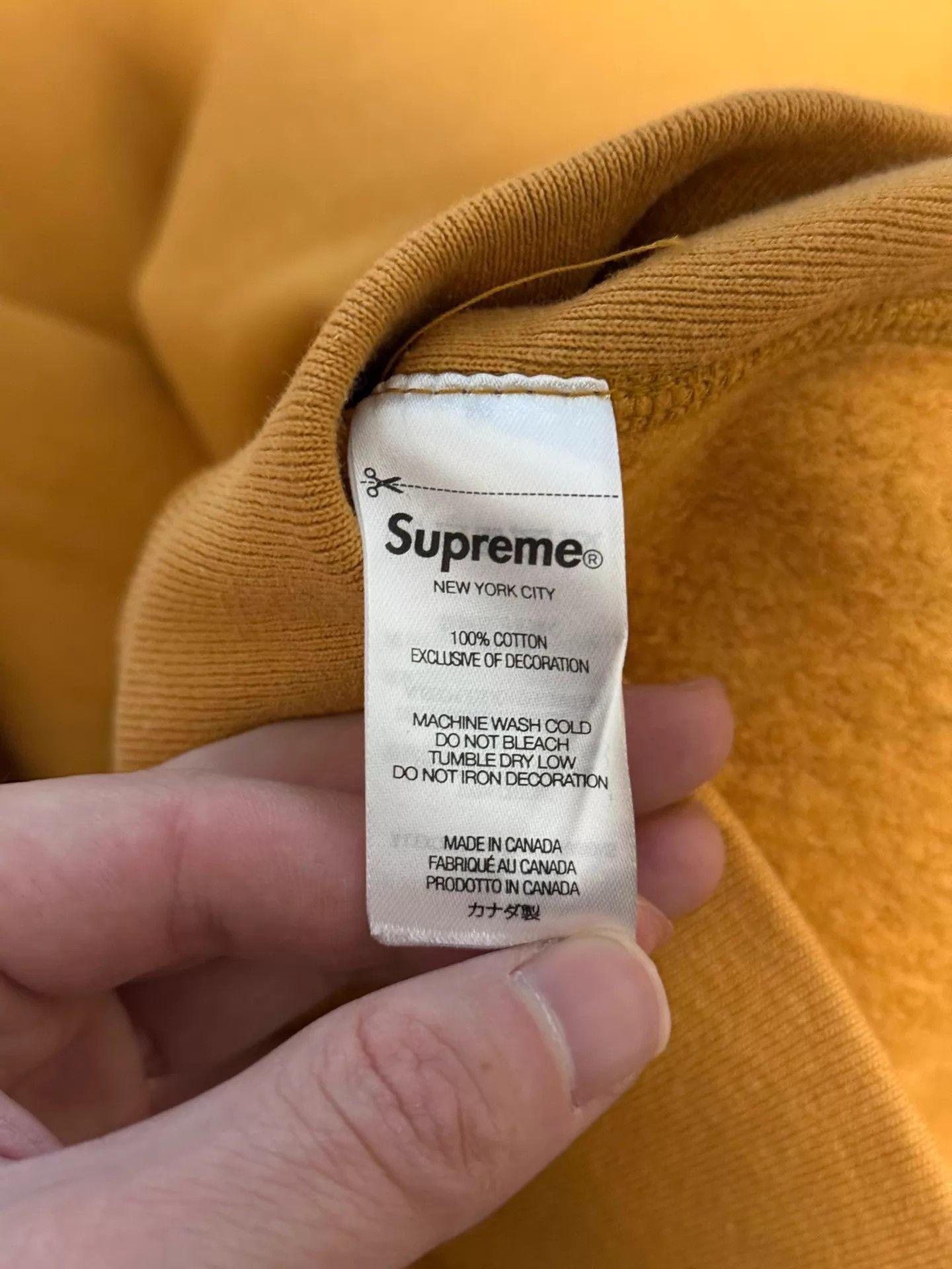 Supreme Supreme FW21 Box Logo Hoodie Light Mustard L New Size US L / EU 52-54 / 3 - 7 Thumbnail