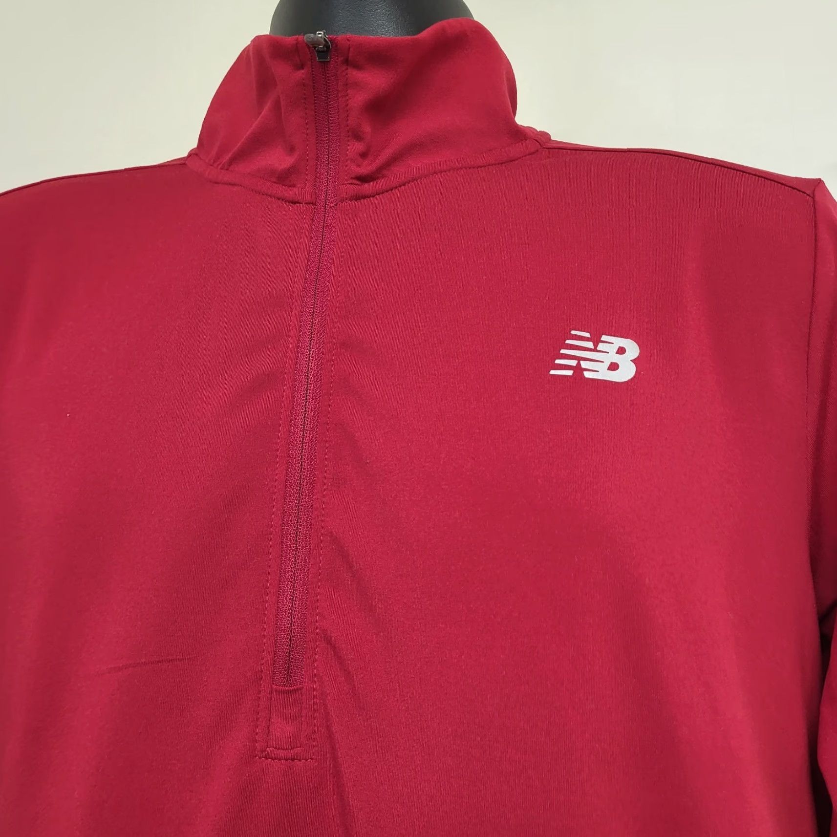 New Balance New Balance Shirt Men’s M 1/2 Zip Red Dry Wicking Running Athletic Outdoor Logo - NB New York City Marathon Size US M / EU 48-50 / 2 - 4 Thumbnail