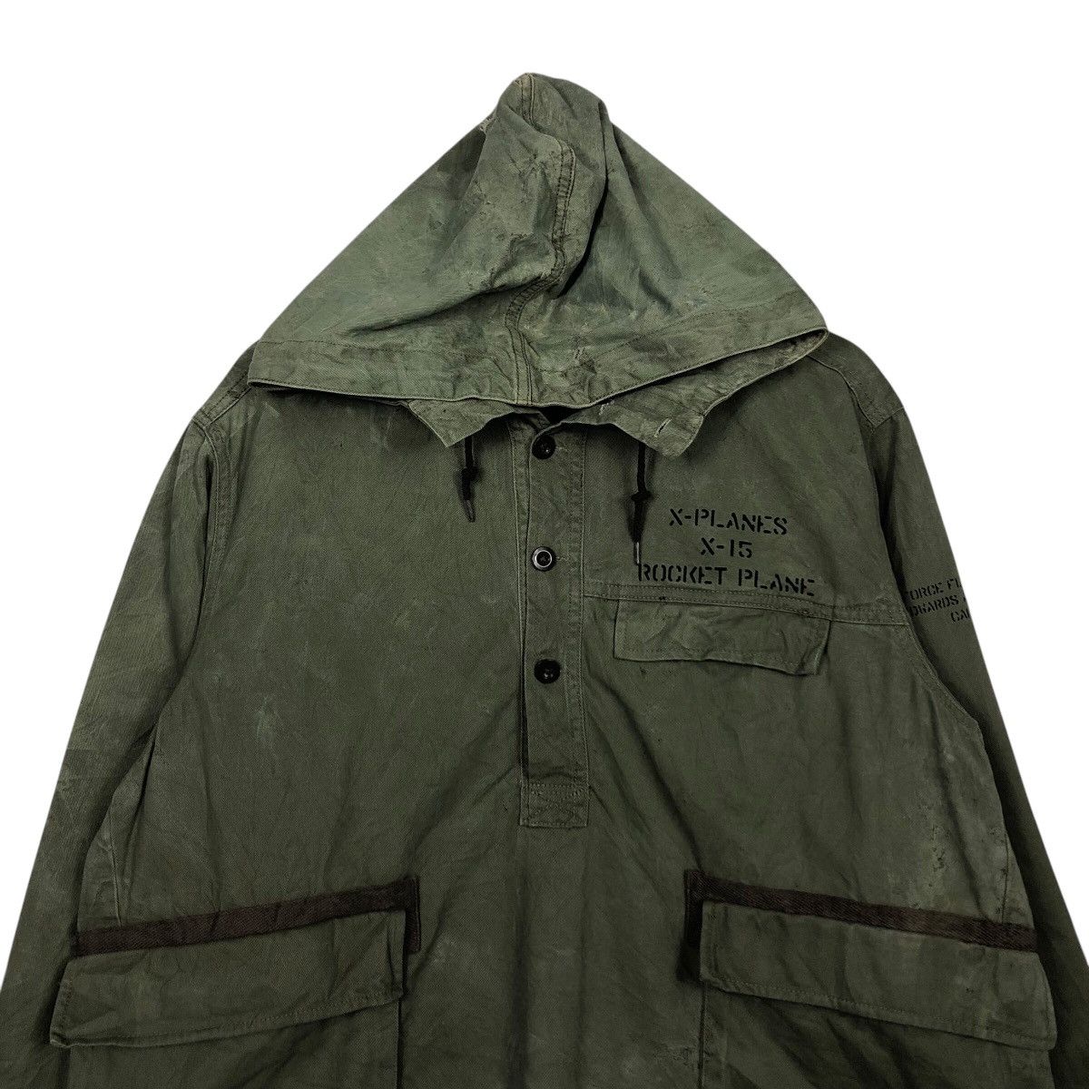 Avirex 📌Vintage Military Avirex Duck Canvas Rocket Plane Size US L / EU 52-54 / 3 - 4 Thumbnail