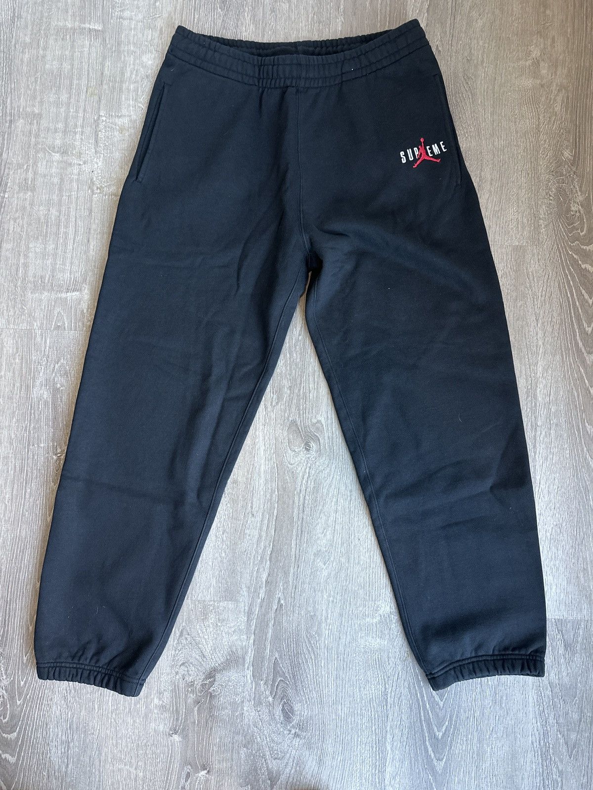 Supreme Supreme x Jordan Brand Sweatpants Black Grailed