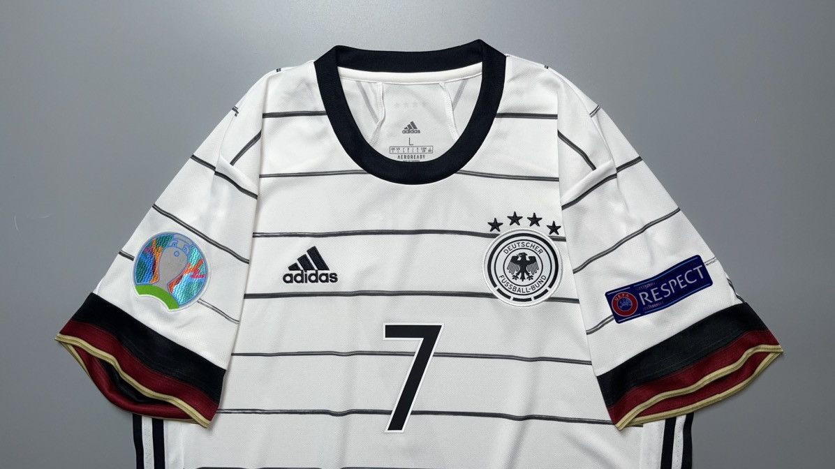 Adidas GERMANY ADIDAS 2020 EURO FOOTBALL HOME JERSEY #7 HAVERTZ Size US L / EU 52-54 / 3 - 3 Thumbnail