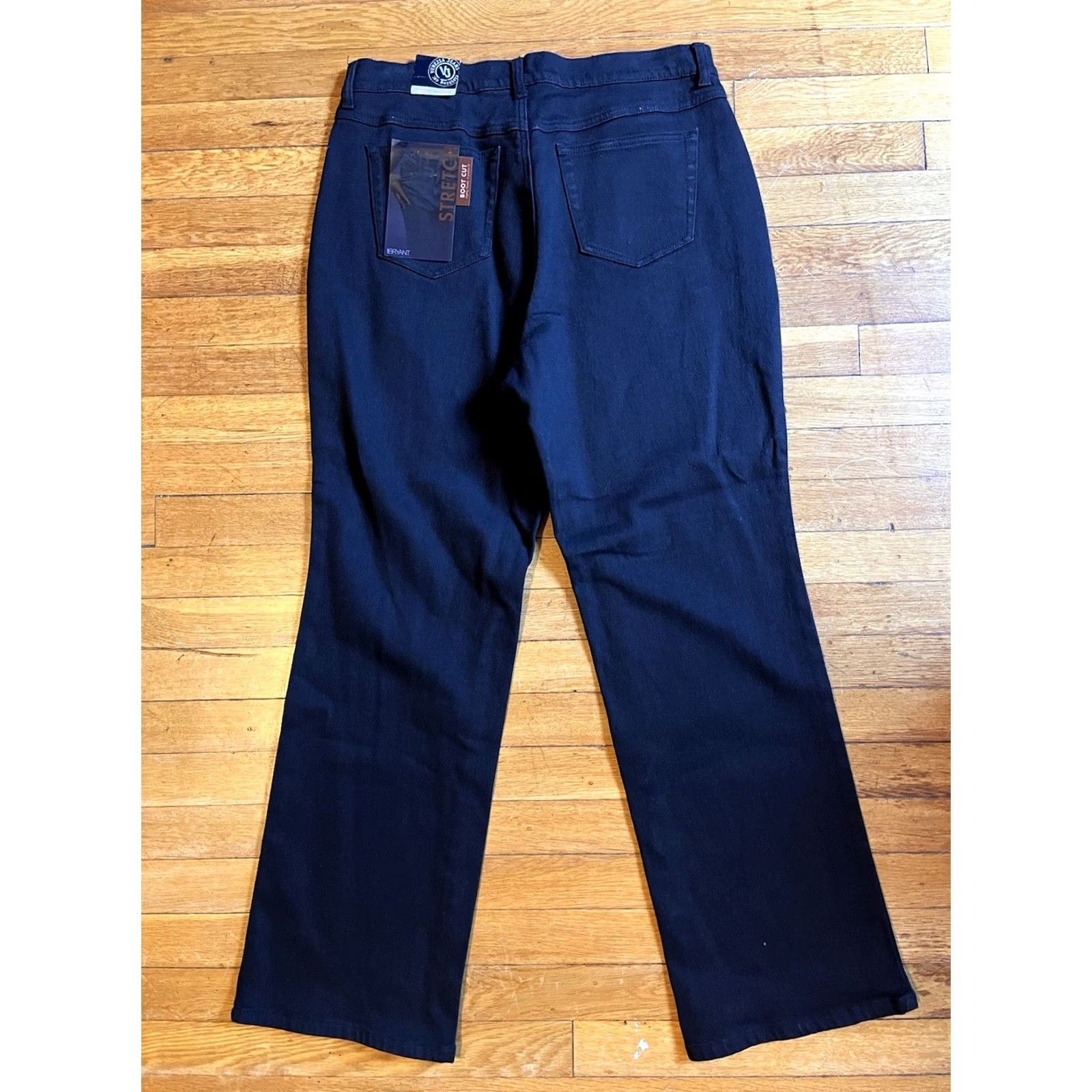 Vintage Venezia Jeans Women’s 16 Average Black Stretch Boot Cut Jeans Shirt Pants? Size 38" / US 16 / IT 52 - 7 Thumbnail